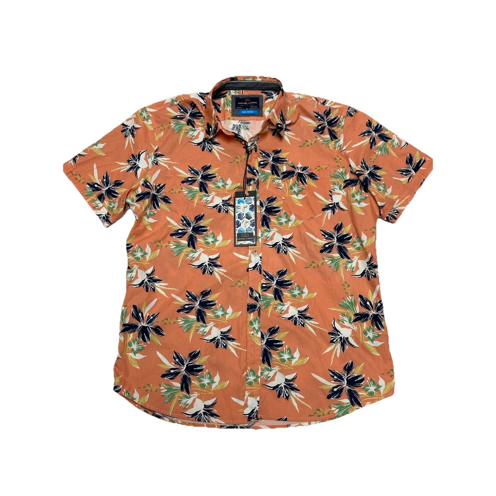 Other Nickel & Iron Shirt Large Men Coral Button Down Sz XL NEW!! Size US XL / EU 56 / 4 - 2 Thumbnail