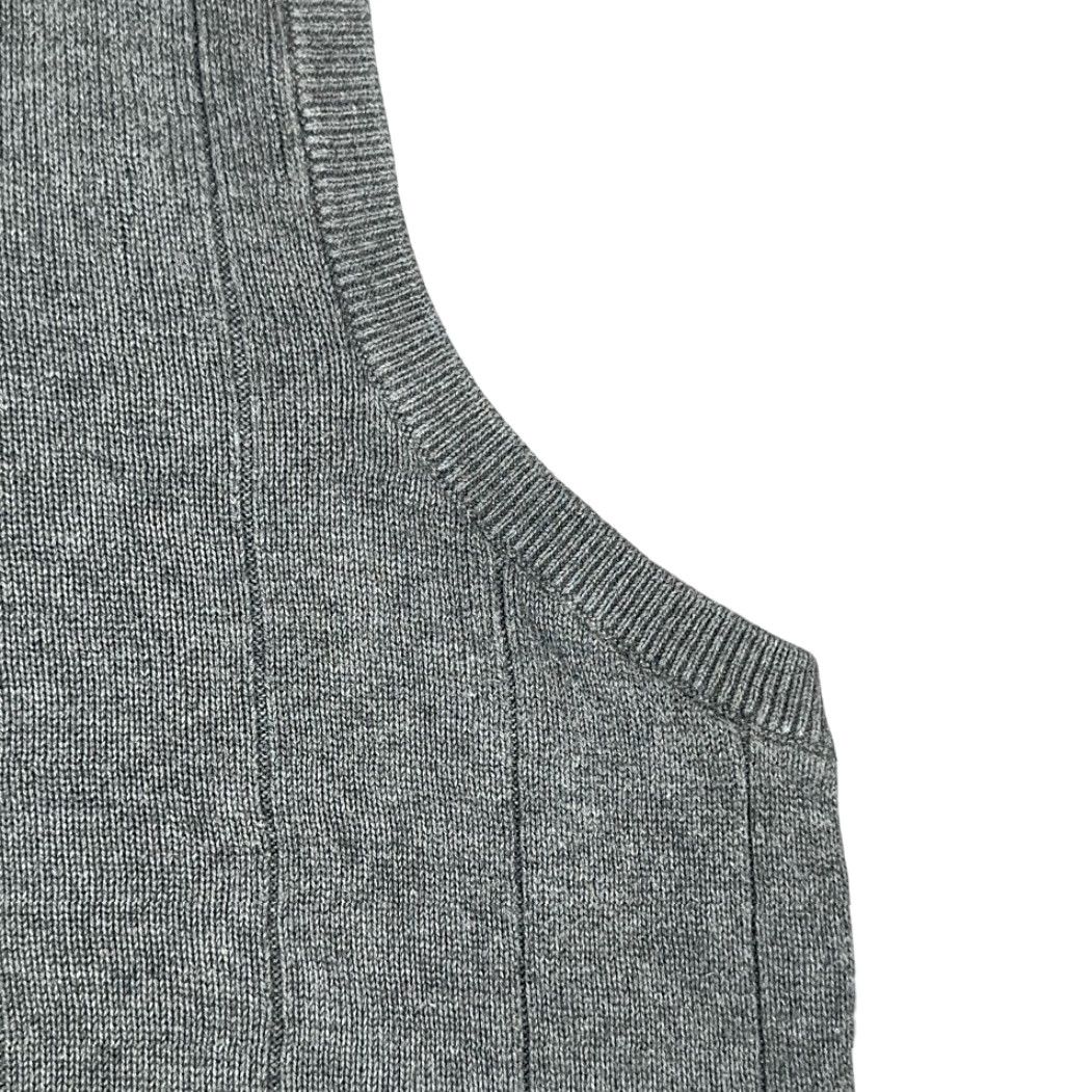 Polo Ralph Lauren VINTAGE Polo Ralph Lauren Sweater Vest Shirt Adult LARGE Gray Cotton 90s Polo Pony Logo Sleeveless Knit Size US L / EU 52-54 / 3 - 7 Thumbnail