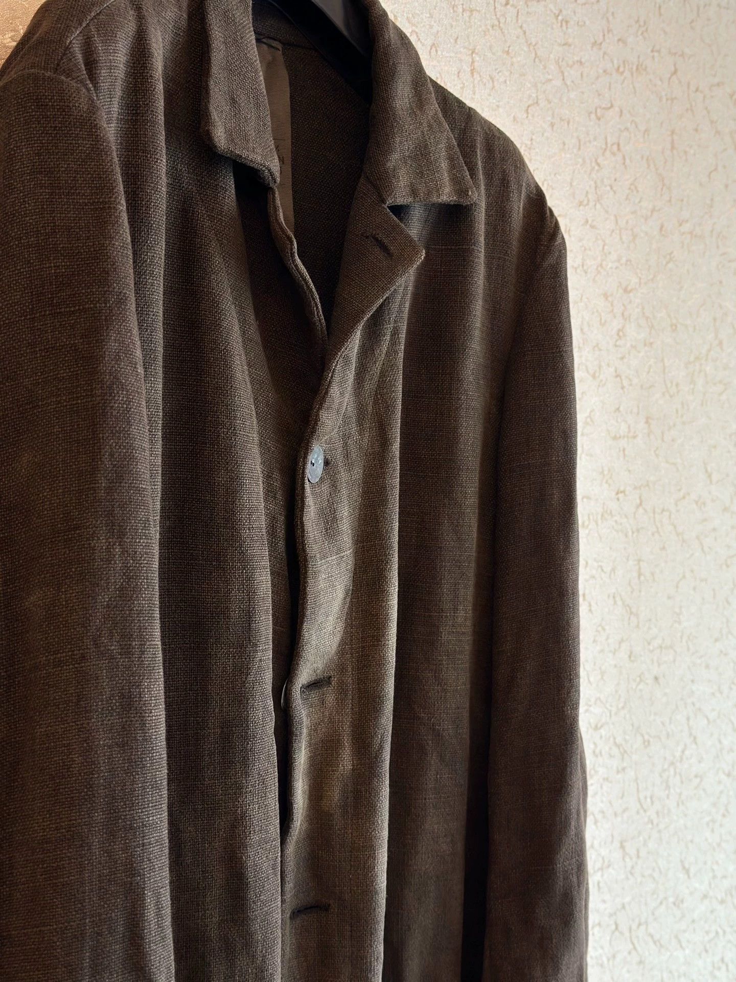 Biek Verstappen Biek Verstappen 00s Handdyed Linen Long Jacket XS 9/10 Size US XS / EU 42 / 0 - 4 Thumbnail