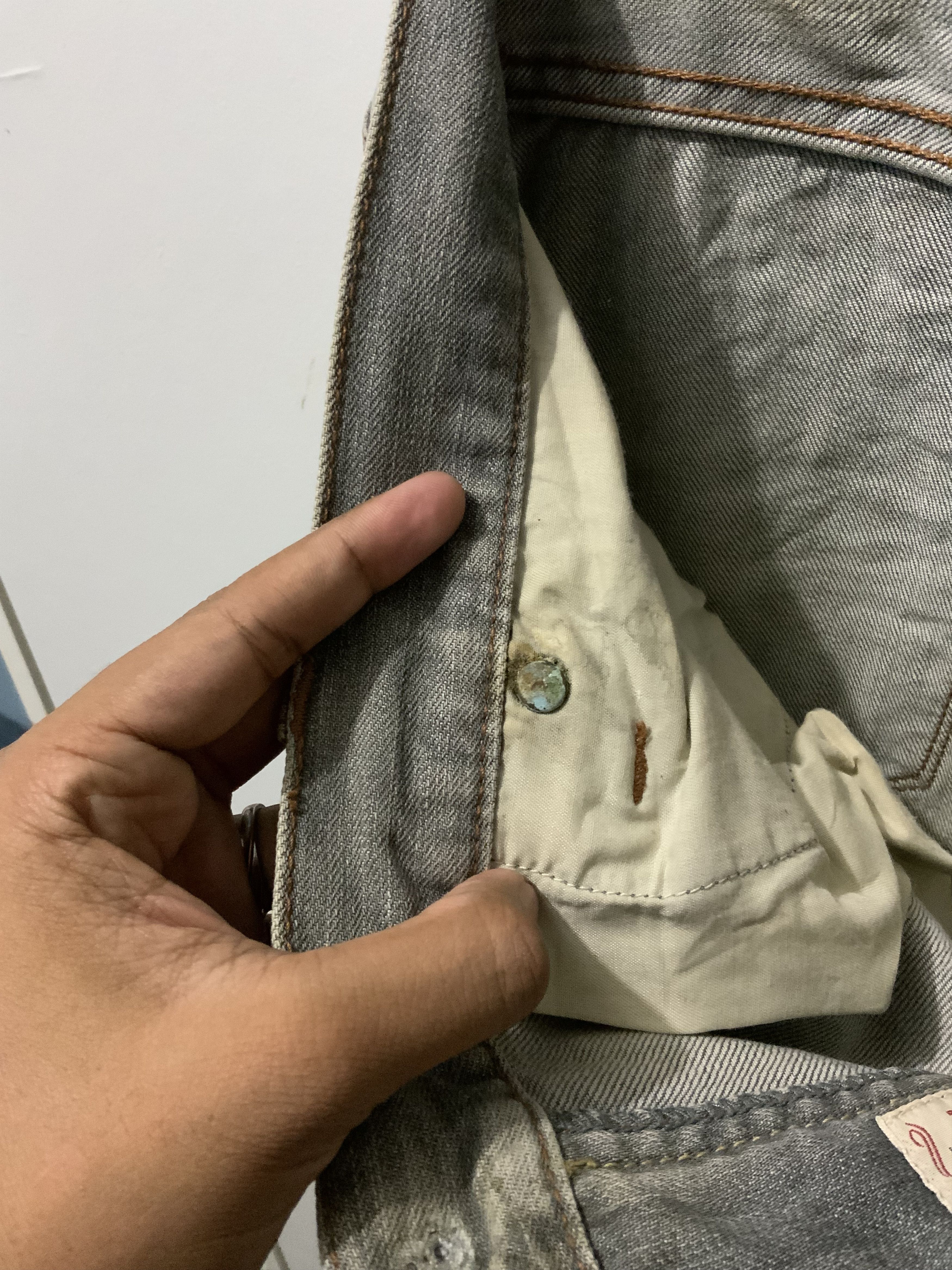 Denime Eddie Bauer Fade Japan Denime Jean Size US 31 - 18 Thumbnail