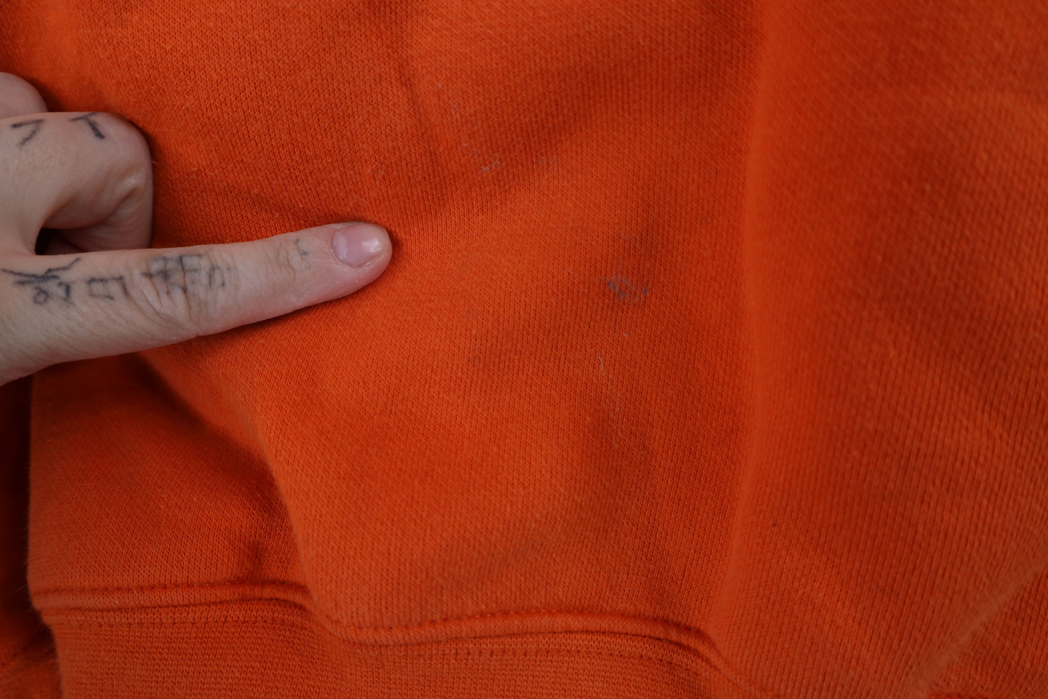 Nike × Vintage Vintage Nike Baseball Scott Center Swoosh Hoodie Orange Size US M / EU 48-50 / 2 - 6 Thumbnail