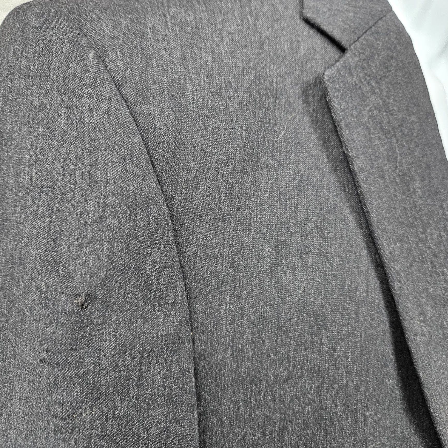 Jos. A. Bank Jos A Bank Grey 100% Wool Signature Tailored Fit Button Blazer Sport Coat 42L Jacket Blazer Mens Size 44R - 5 Thumbnail