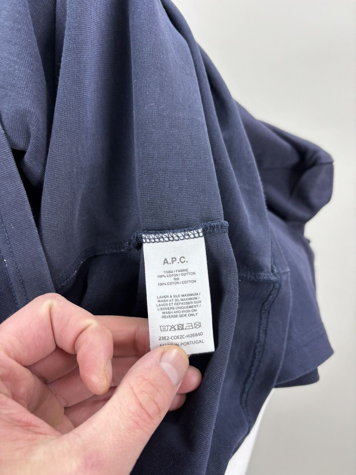 A.P.C. Mens t shirt A.P.C. Size L Color Blue Size US L / EU 52-54 / 3 - 12 Thumbnail