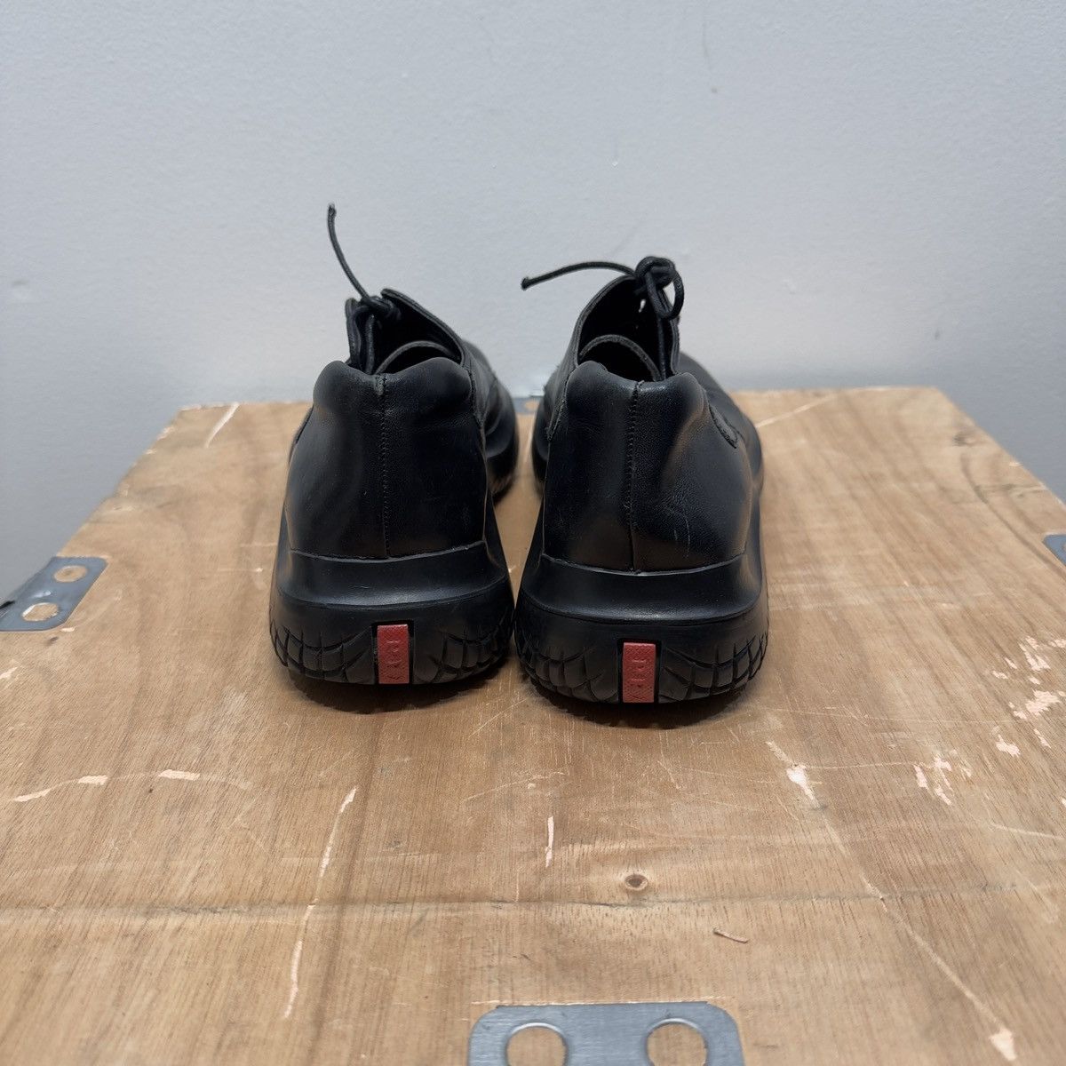 Prada Prada AW99 Archive Leather Low Boots Size US 8.5 / IT 38.5 - 7 Thumbnail