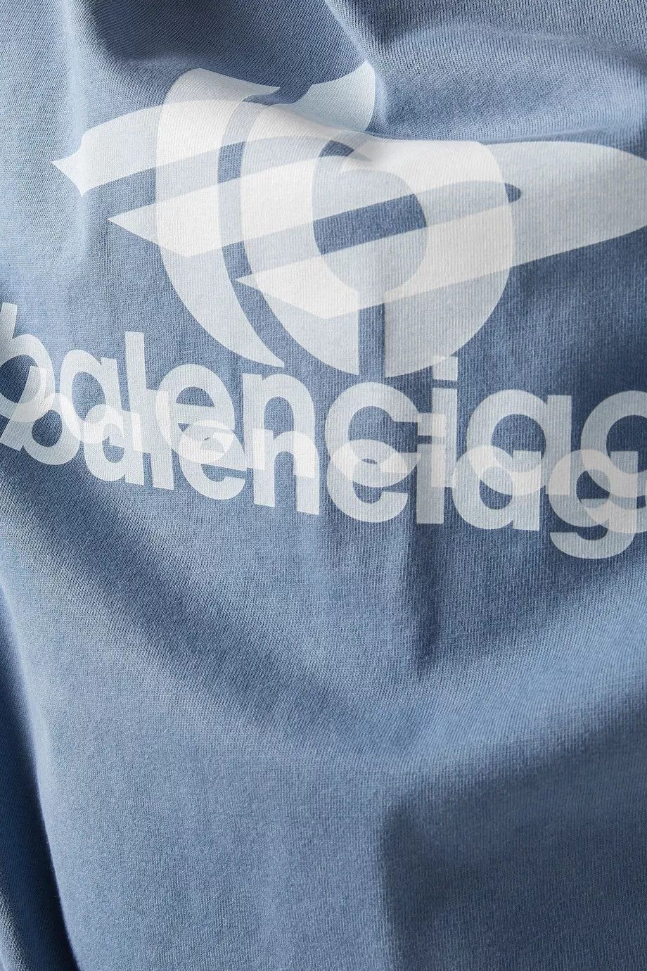 Balenciaga o1mt1gz1024 Oversized T-Shirt in Blue/White Size US M / EU 48-50 / 2 - 5 Thumbnail