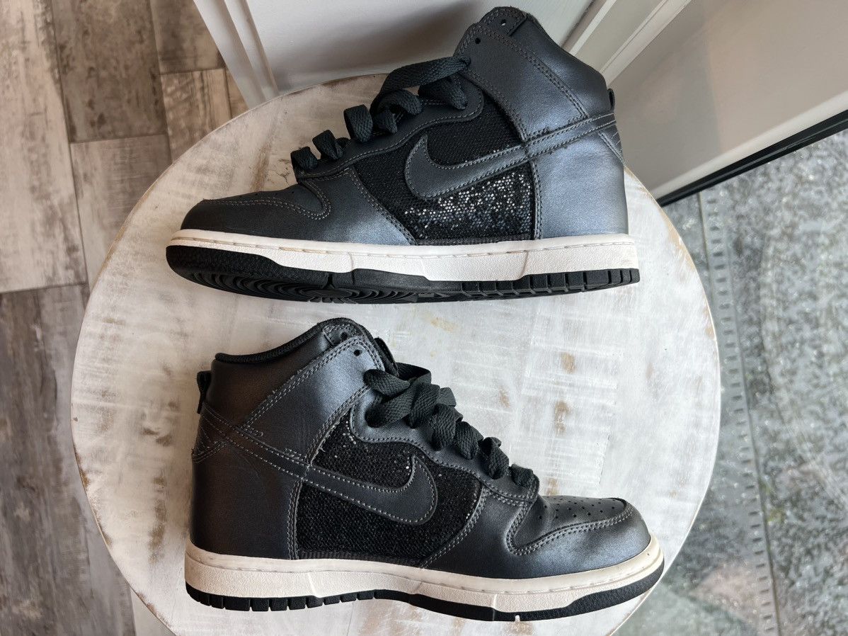 Nike Nike Dunk High 6.0 Black Sparkle size 6.5w 5y Size US 6.5 / IT 36.5 - 5 Thumbnail