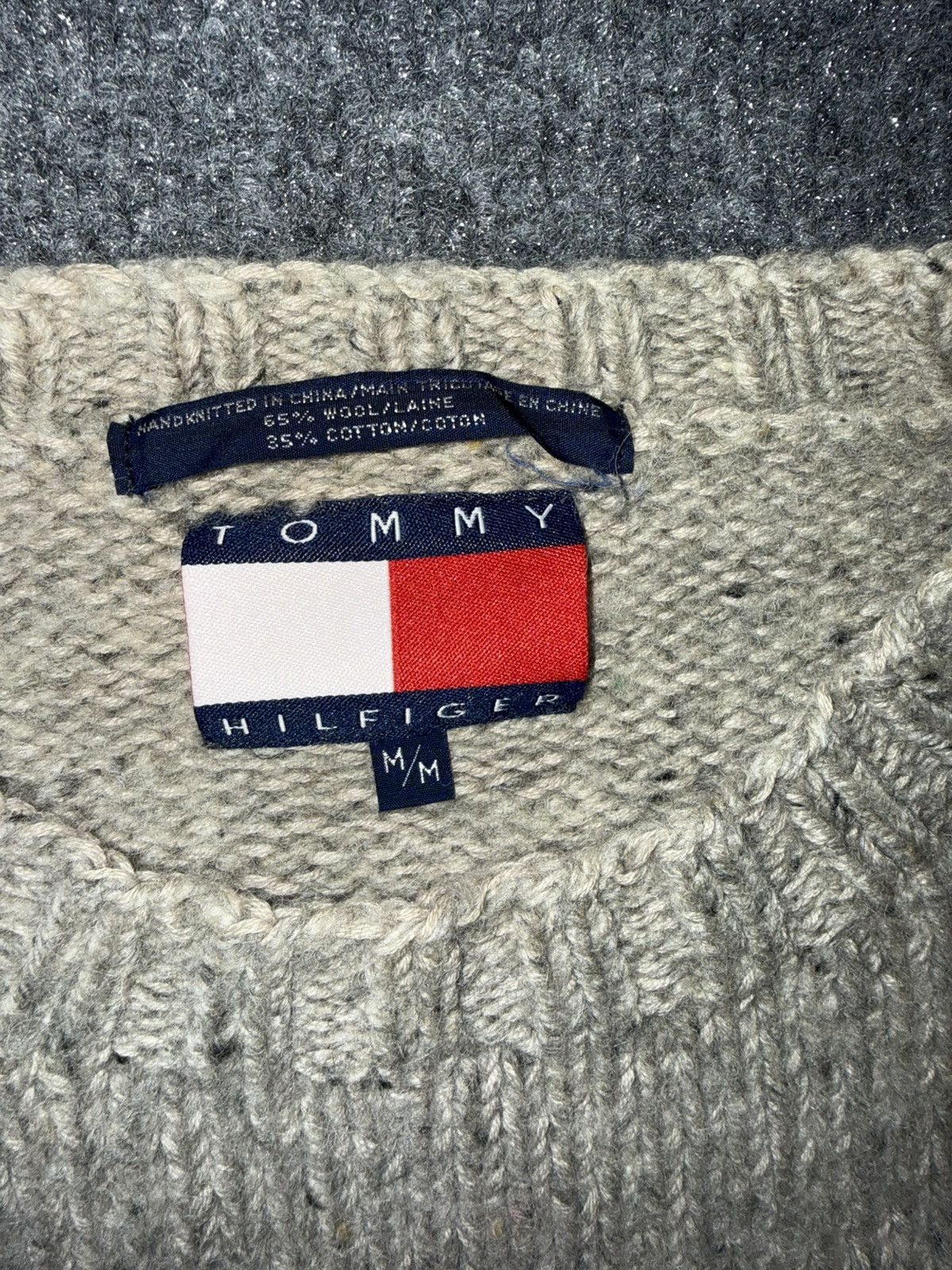 Tommy Hilfiger Vintage 90s Tommy Hilfiger Hand Knit Fishing Sweater Size US M / EU 48-50 / 2 - 3 Thumbnail