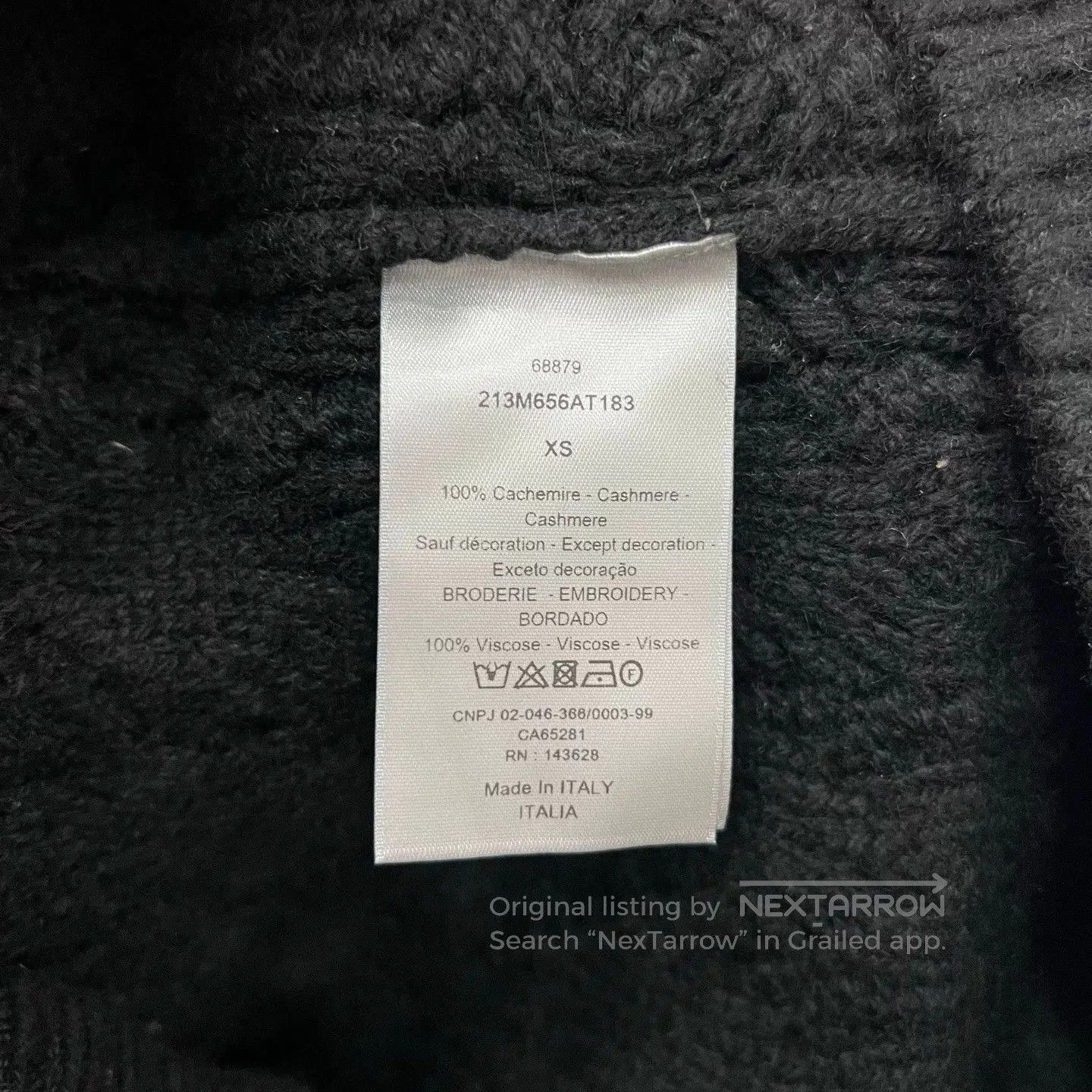 Dior Dior Black Cable Knit Sweater XS. Size US XS / EU 42 / 0 - 5 Thumbnail