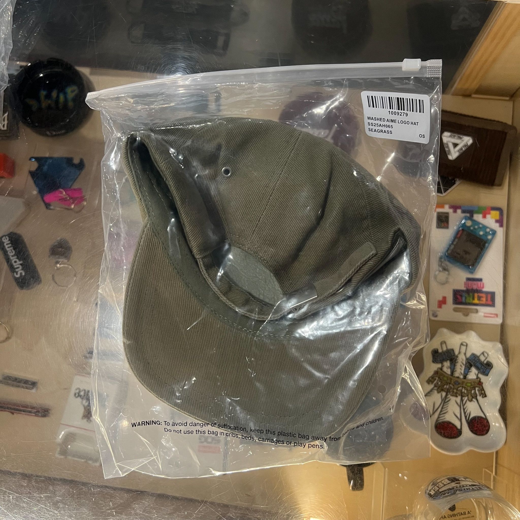 Aime Leon Dore Aimé Leon Dore Washed A Logo Hat Seagrass Size ONE SIZE - 4 Thumbnail