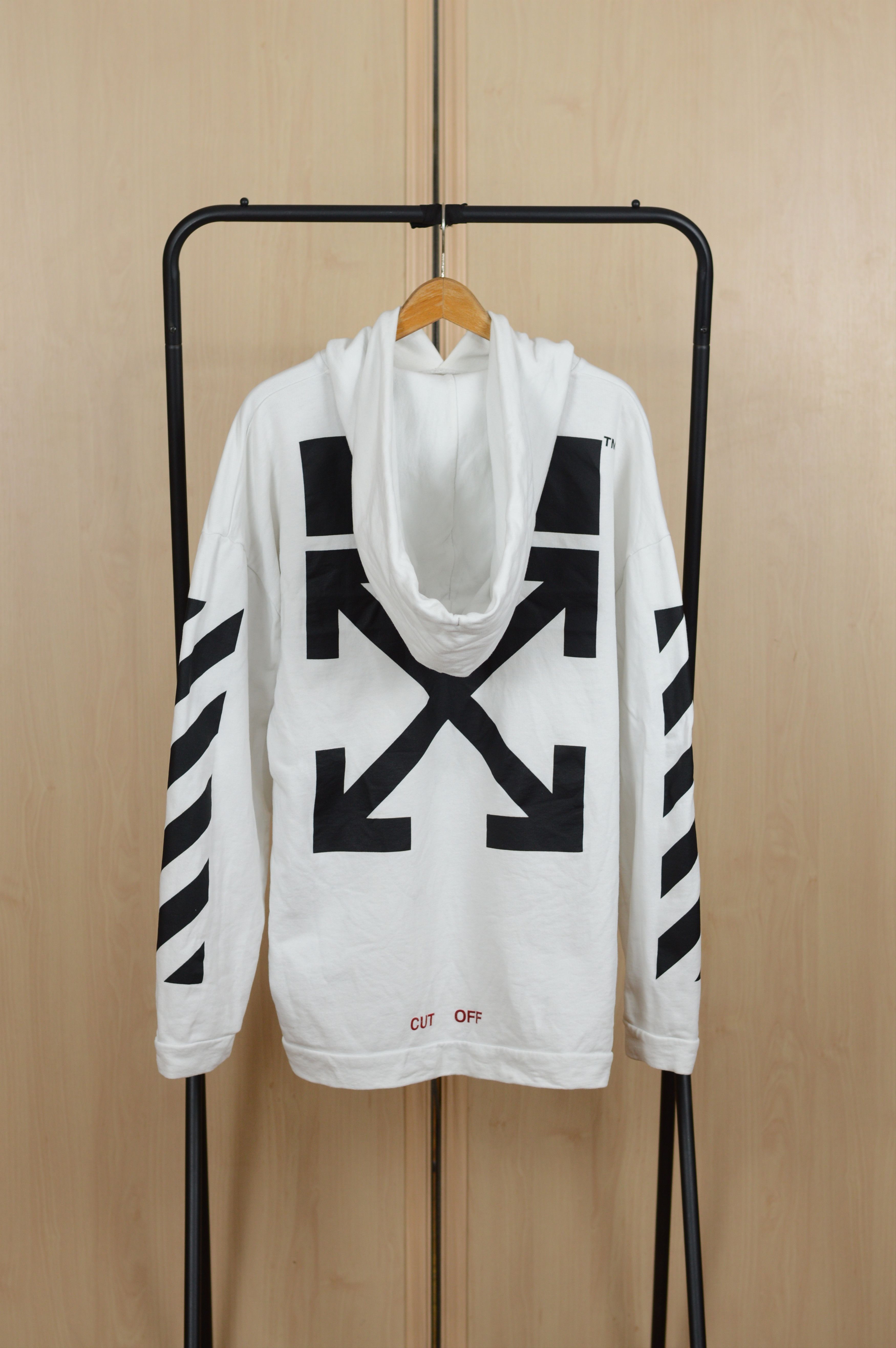 Off-White Off White "Cut Off" Caravaggio Print Hoodie White Size US S / EU 44-46 / 1 - 7 Thumbnail
