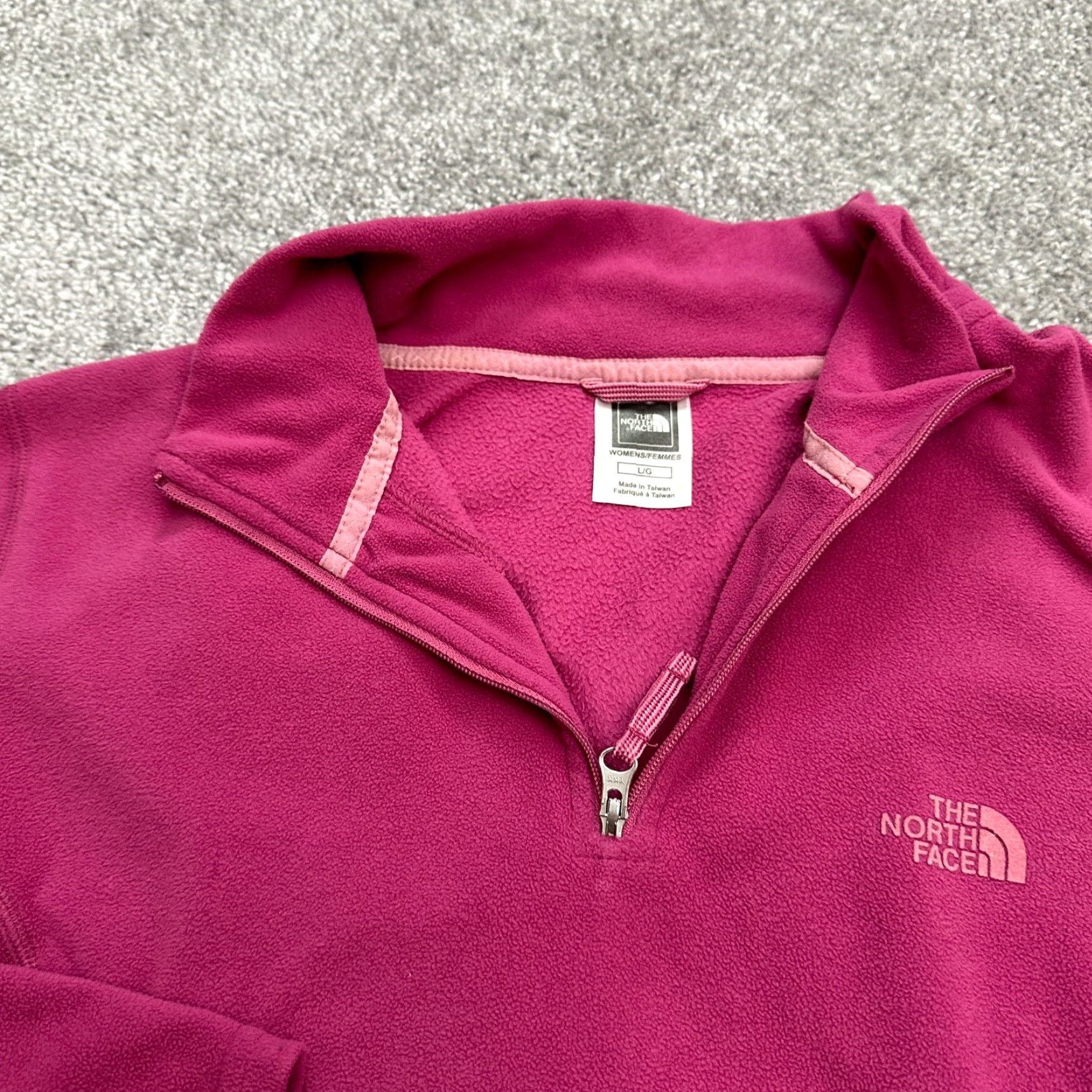 The North Face The North Face Jacket Womens L Pink 1/2 Zip TKA 100 Fleece Outdoor Hiking Regular Fit Size L / US 10 / IT 46 - 3 Thumbnail