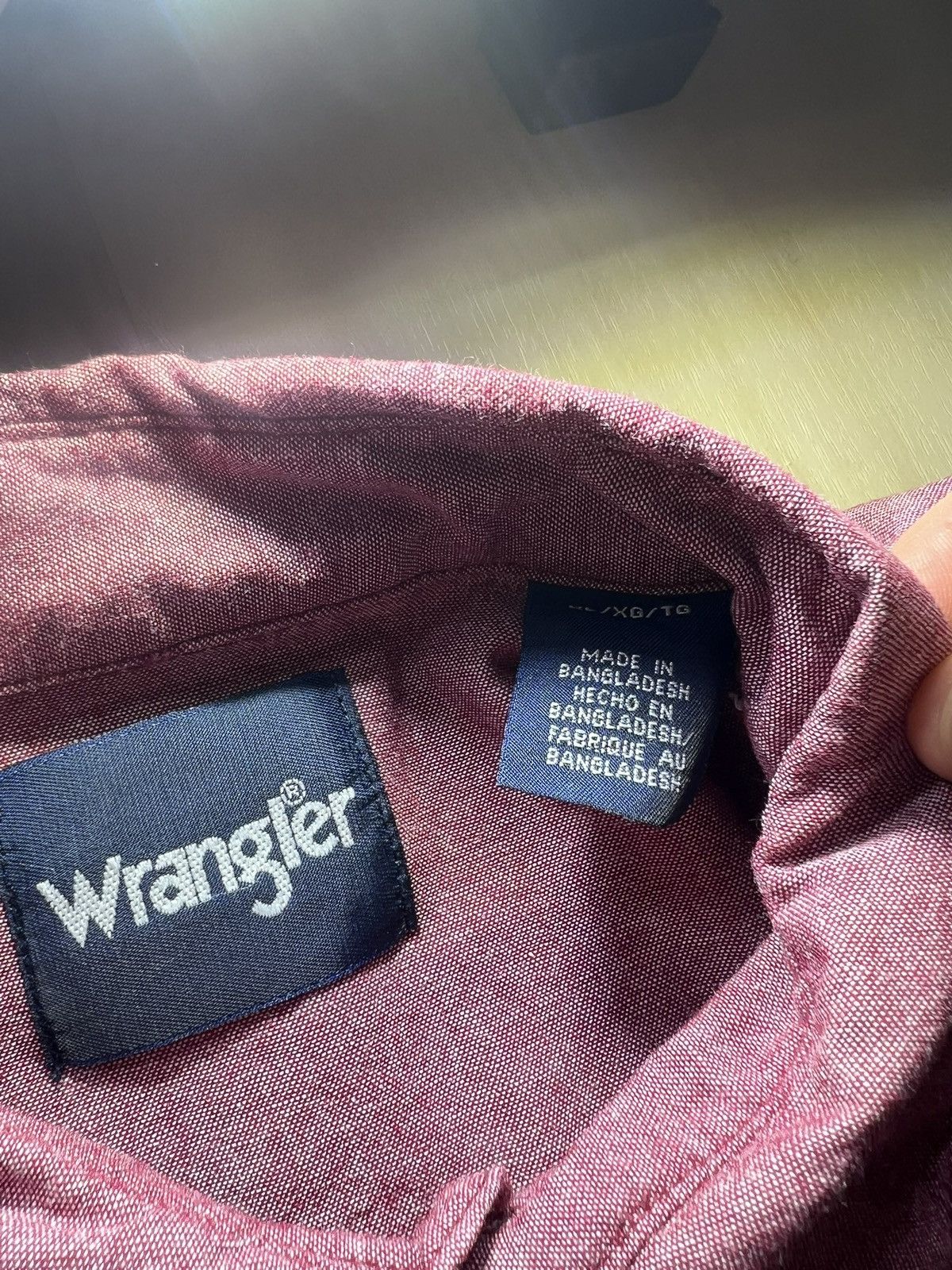 Wrangler Wrangler Shirt Men’s Sz XL Red Long Sleeve Pearl Snap Rough Size US XL / EU 56 / 4 - 6 Thumbnail