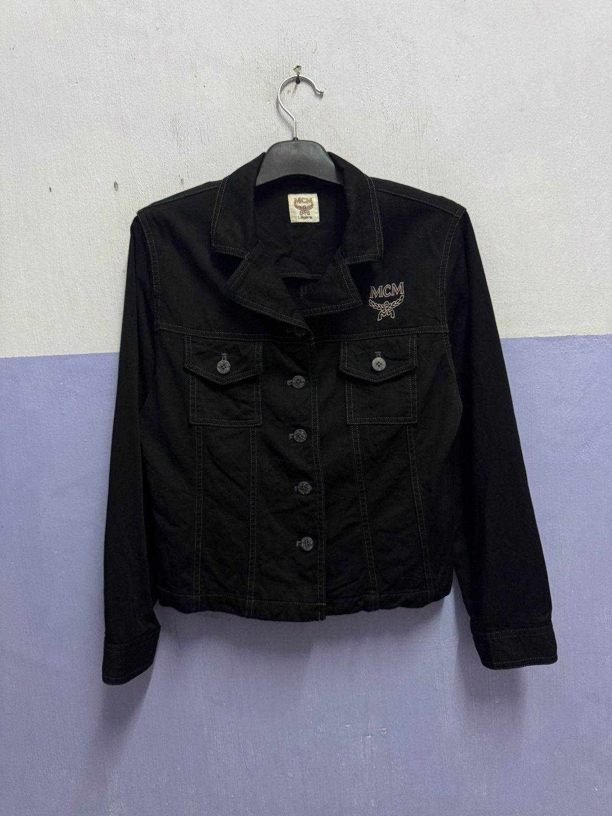 MCM Vintage 90’s MCM Denim Jacket Size US L / EU 52-54 / 3 - 2 Thumbnail