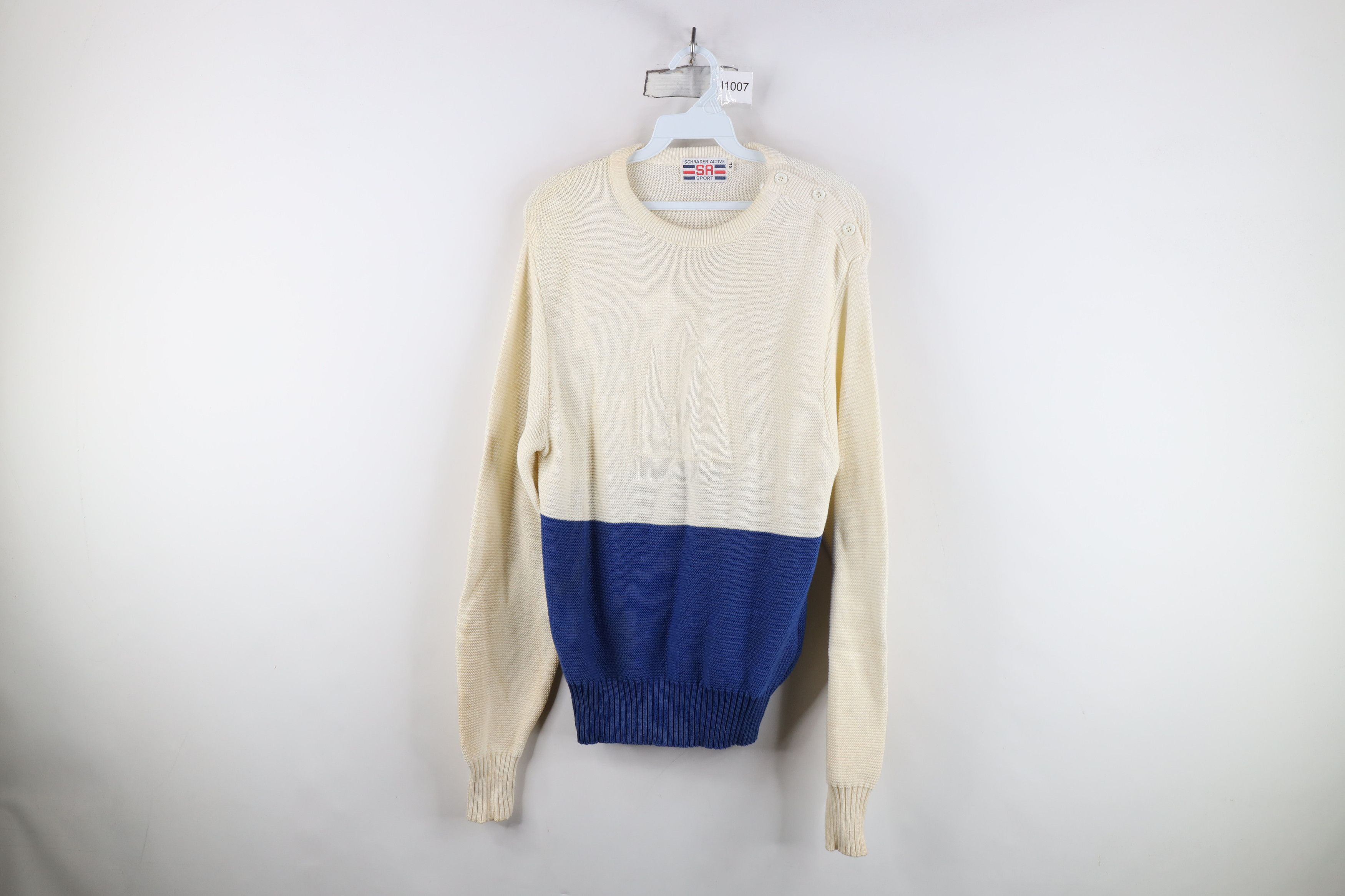 Vintage Vintage 70s 80s Streetwear Sailboat Sailing Knit Sweater USA Size XL / US 12-14 / IT 48-50 - 1 Thumbnail