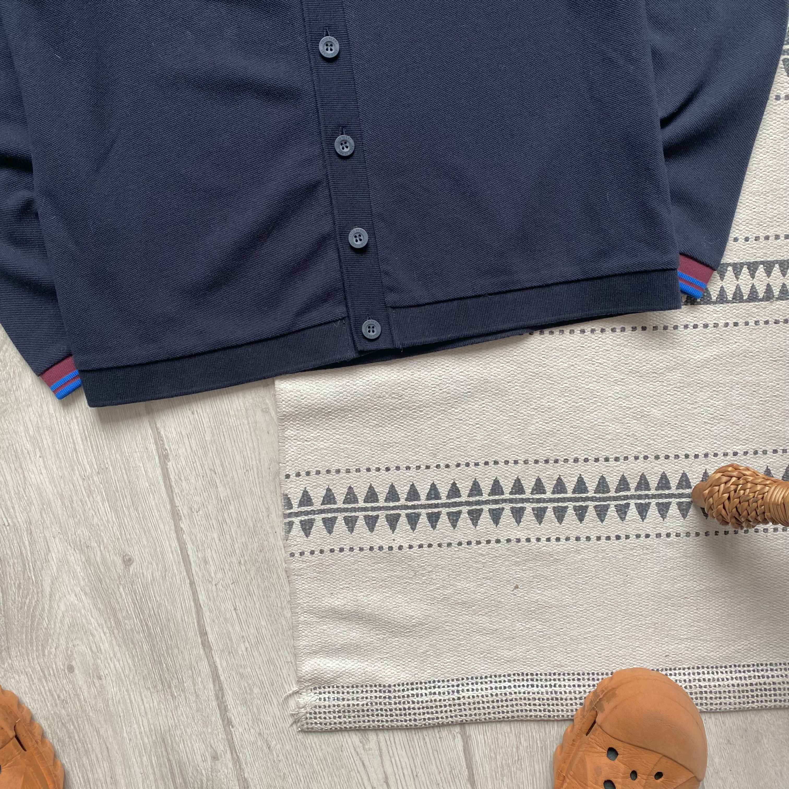 Fred Perry 🔥 Fred Perry luxury Classic Cardigan Nawy Sweater Oldmoney Size US S / EU 44-46 / 1 - 3 Thumbnail