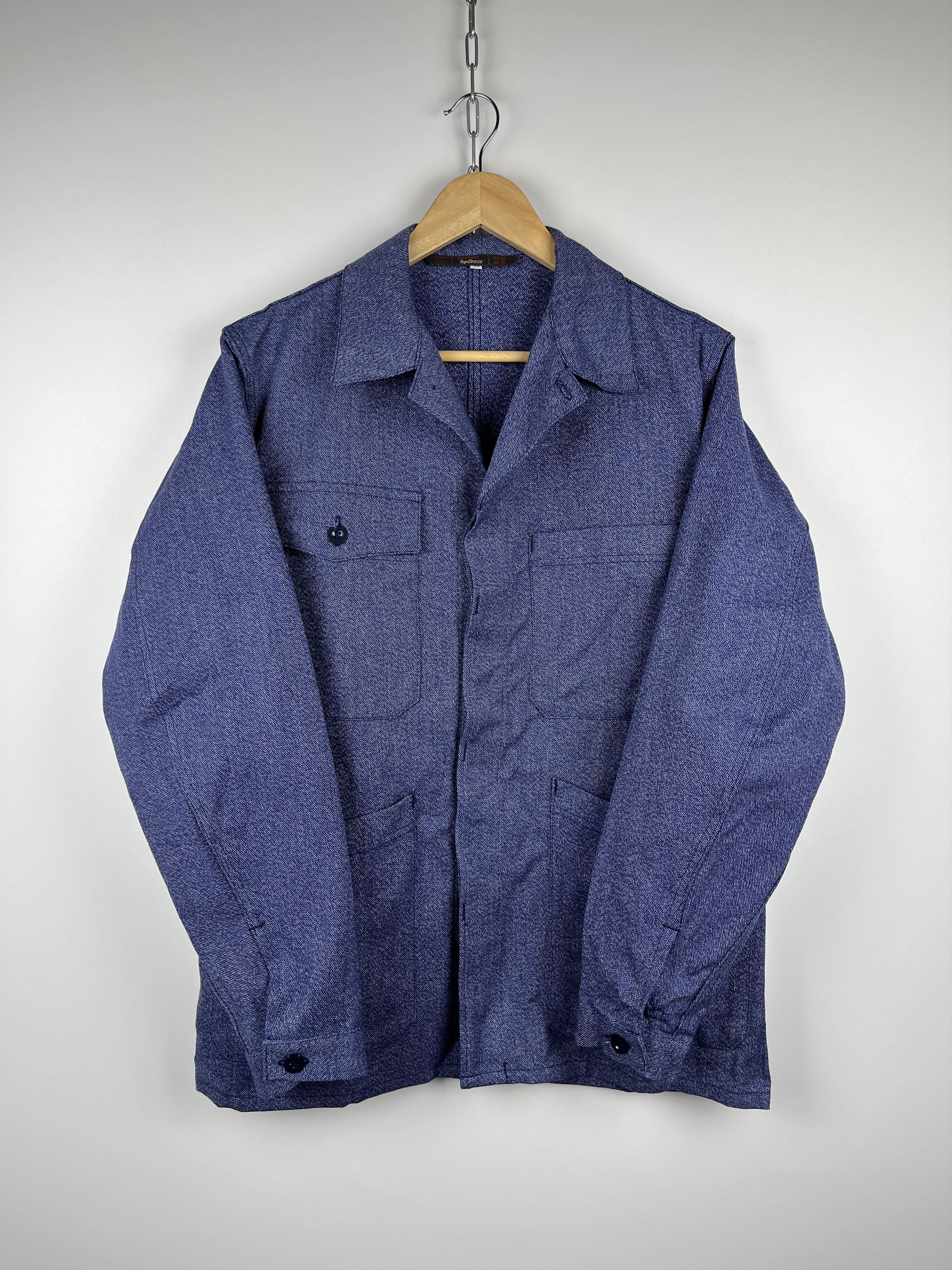 Le Laboureur Vintage French Work Jacket Lutteurs Sanfor Chore Workwear Size US M / EU 48-50 / 2 - 11 Thumbnail