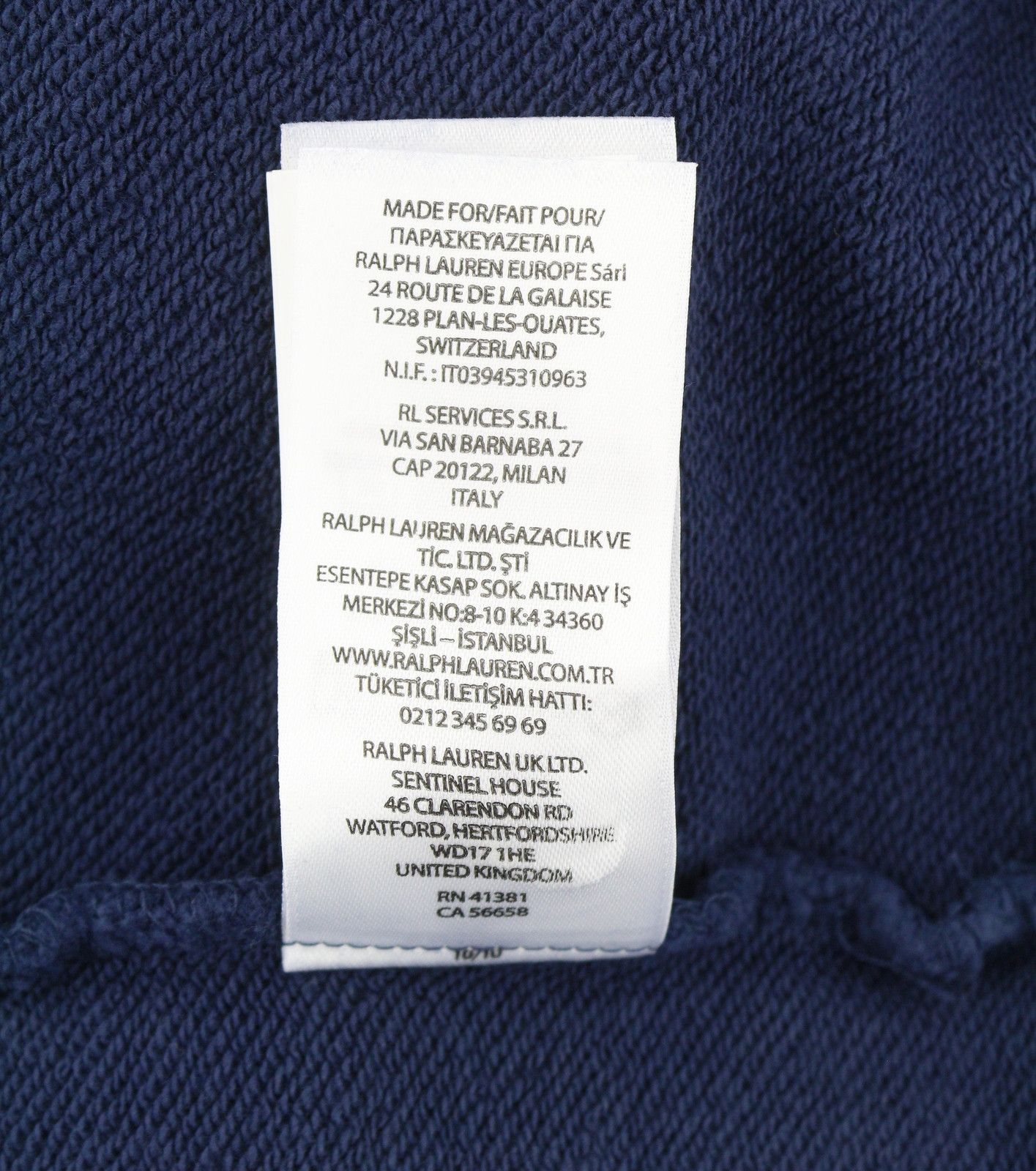 Ralph Lauren NAVY XL Kangaroo Pocket Logo Hoodie 86957 Size US XL / EU 56 / 4 - 12 Thumbnail