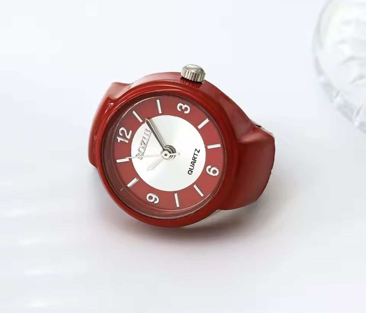 Jewelry Trendy Finger Watch Open Ring Size ONE SIZE - 1 Thumbnail