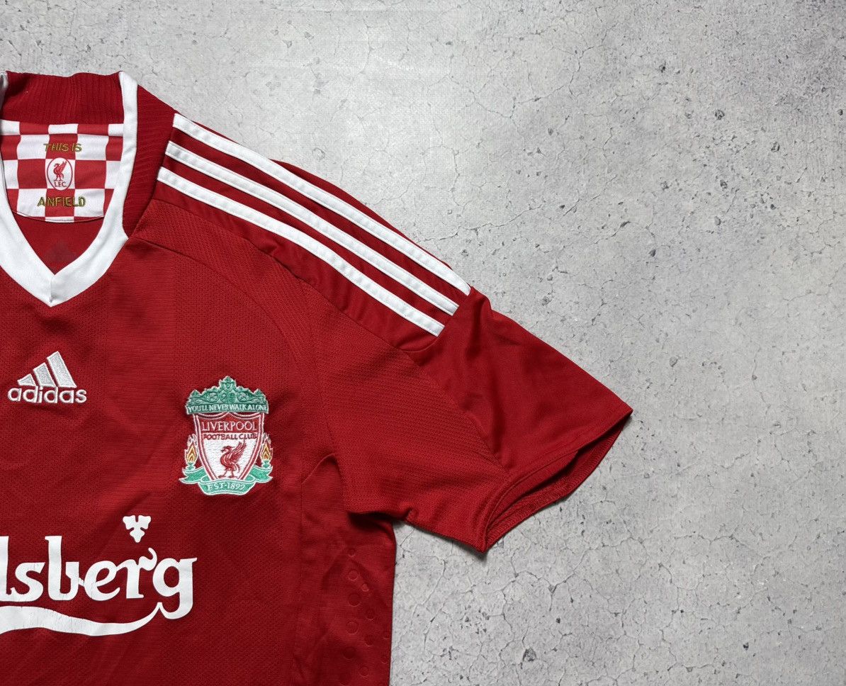 Adidas Adidas FC Liverpool 2008/2009 Vintage Soccer Jersey Size US S / EU 44-46 / 1 - 2 Thumbnail