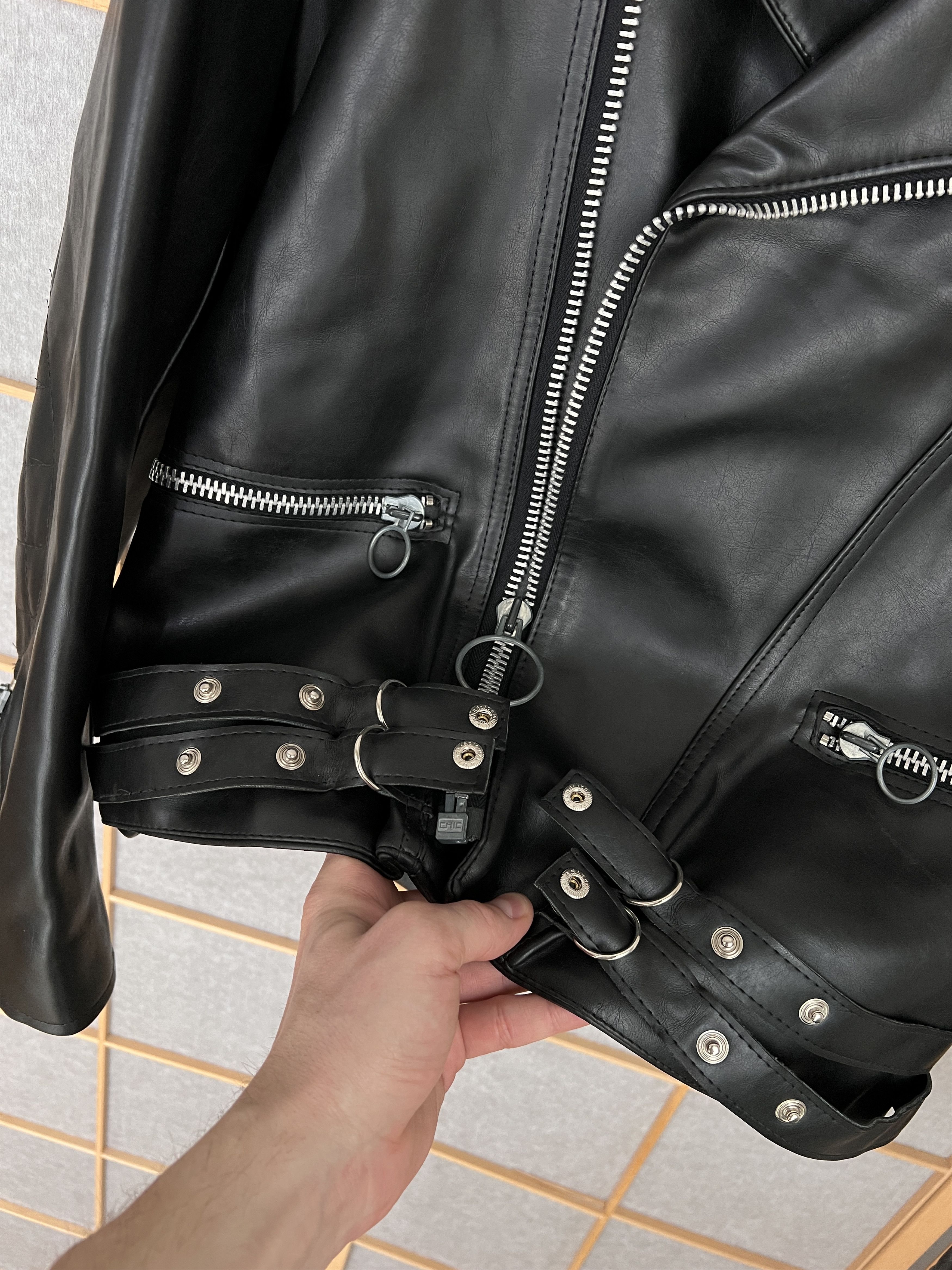 Hysteric Glamour Vegan eco leather 90s Biker jacket bomber opium avant garde Size US M / EU 48-50 / 2 - 22 Thumbnail