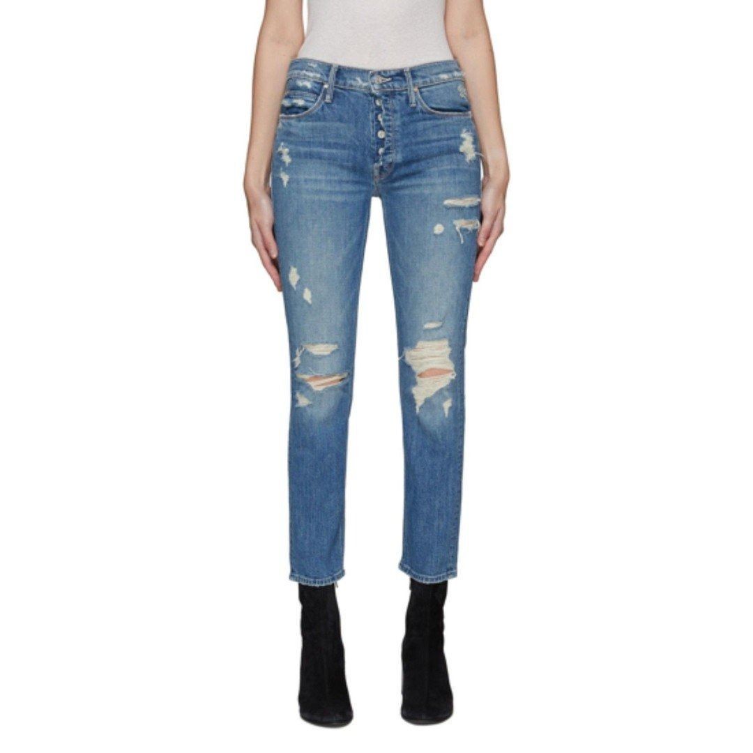 MOTHER MOTHER The Mid Rise Fly Cut Dazzler Ankle Walking on Stones Size 24" / US 00 / IT 34 - 2 Thumbnail