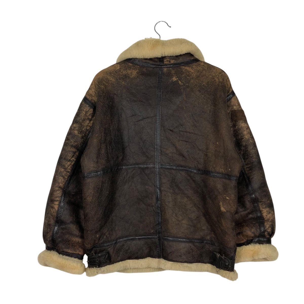 Aero Leathers 🔥VINTAGE LEATHER JACKET SHEARLING B-3 MEN’S ROBO ISSEYMIYAKE Size US M / EU 48-50 / 2 - 10 Thumbnail