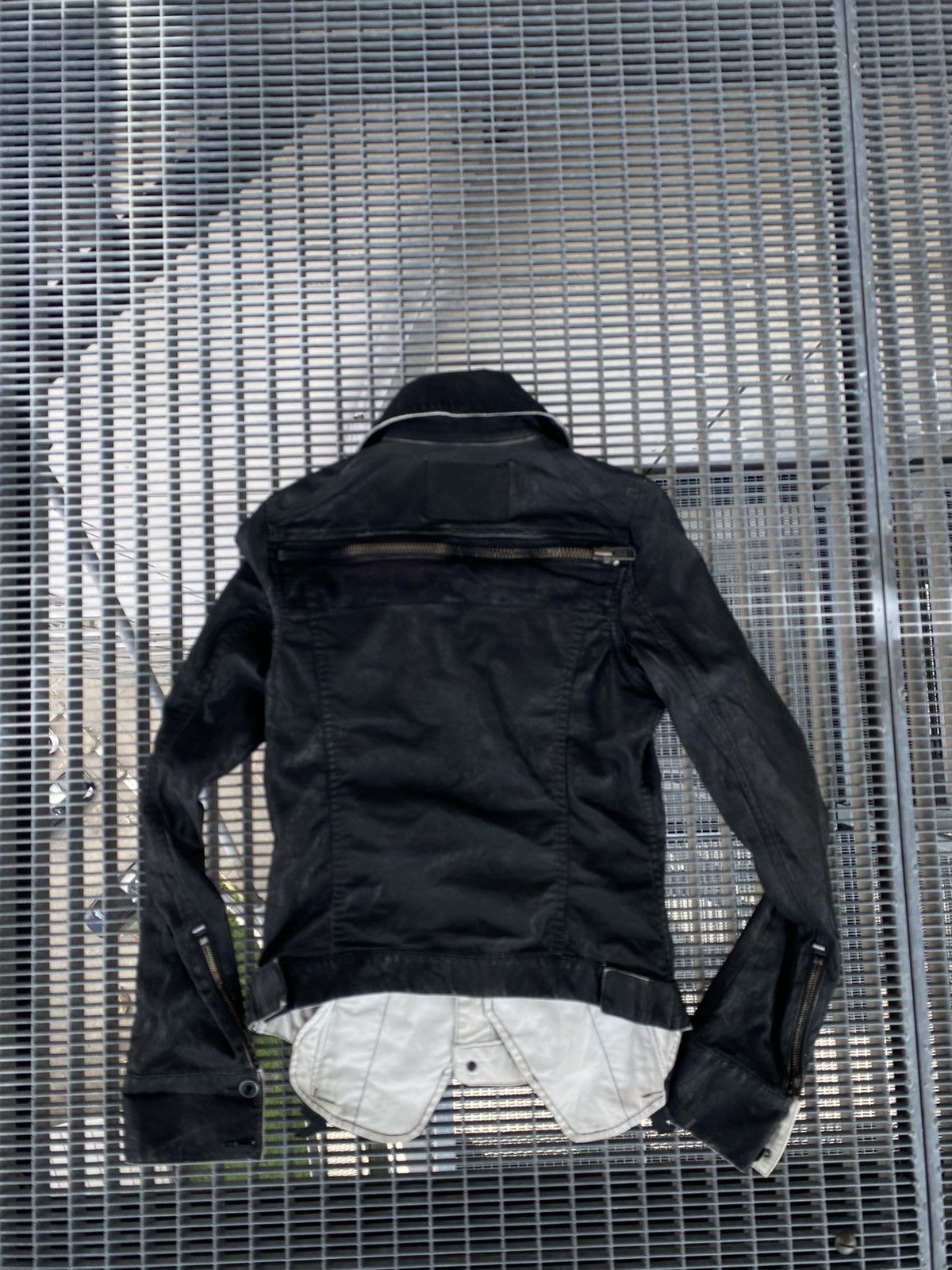 Le Grande Bleu (L.G.B.) Le Grande Bleu LGB Multizip Raw Wax Big Back Zip Jacket Size US S / EU 44-46 / 1 - 16 Thumbnail