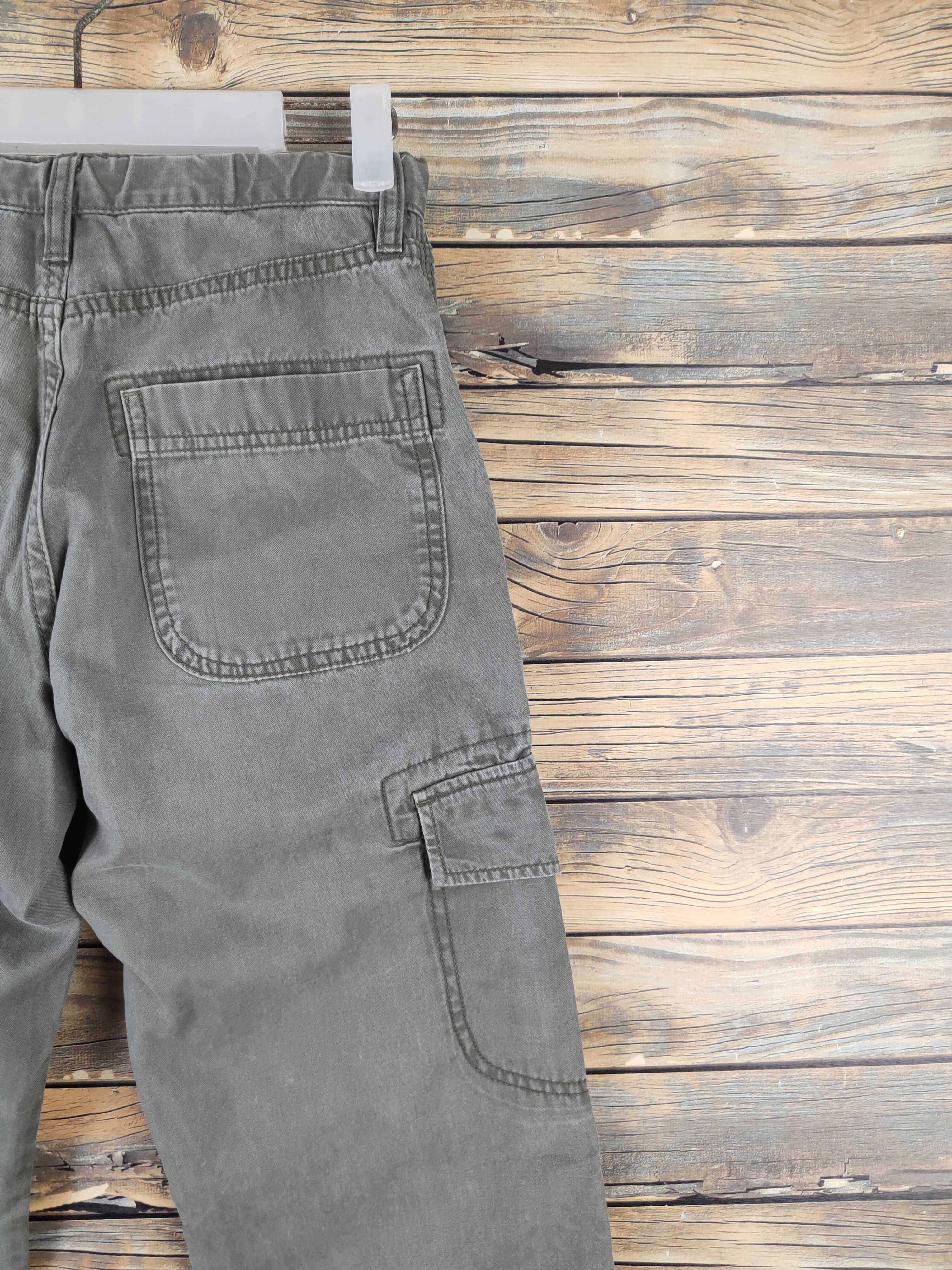 Japanese Brand DL Uniqlo Olive Multipocket Tactical Cargo Pants #508 Size US 26 / EU 42 - 10 Thumbnail
