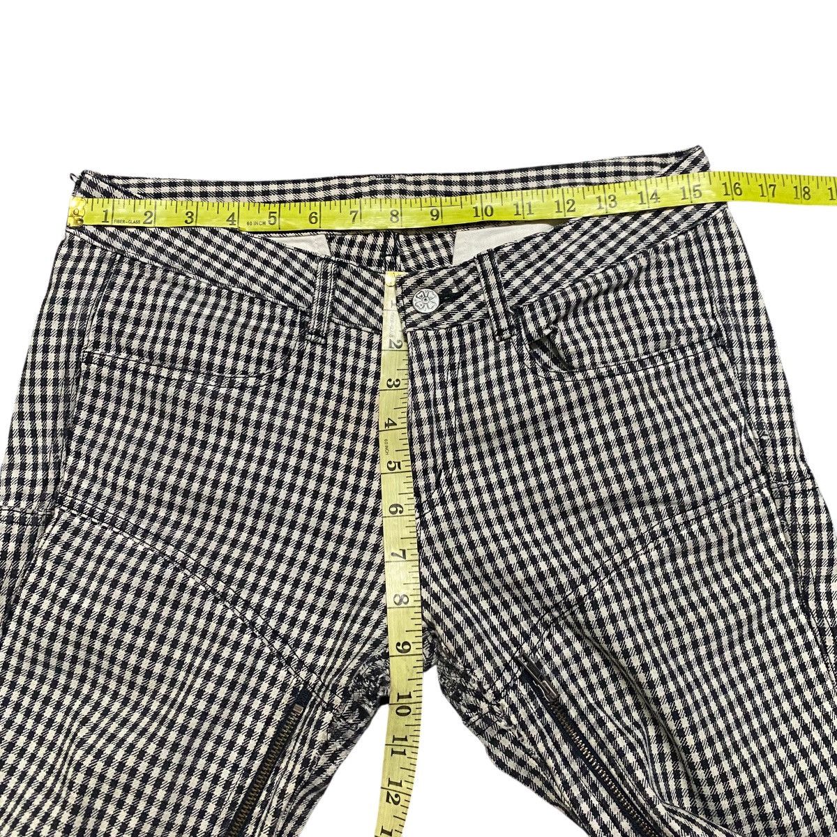 Hysteric Glamour OZONE ROCKS Checked Flare Pants Long zipper Size US 30 / EU 46 - 20 Thumbnail