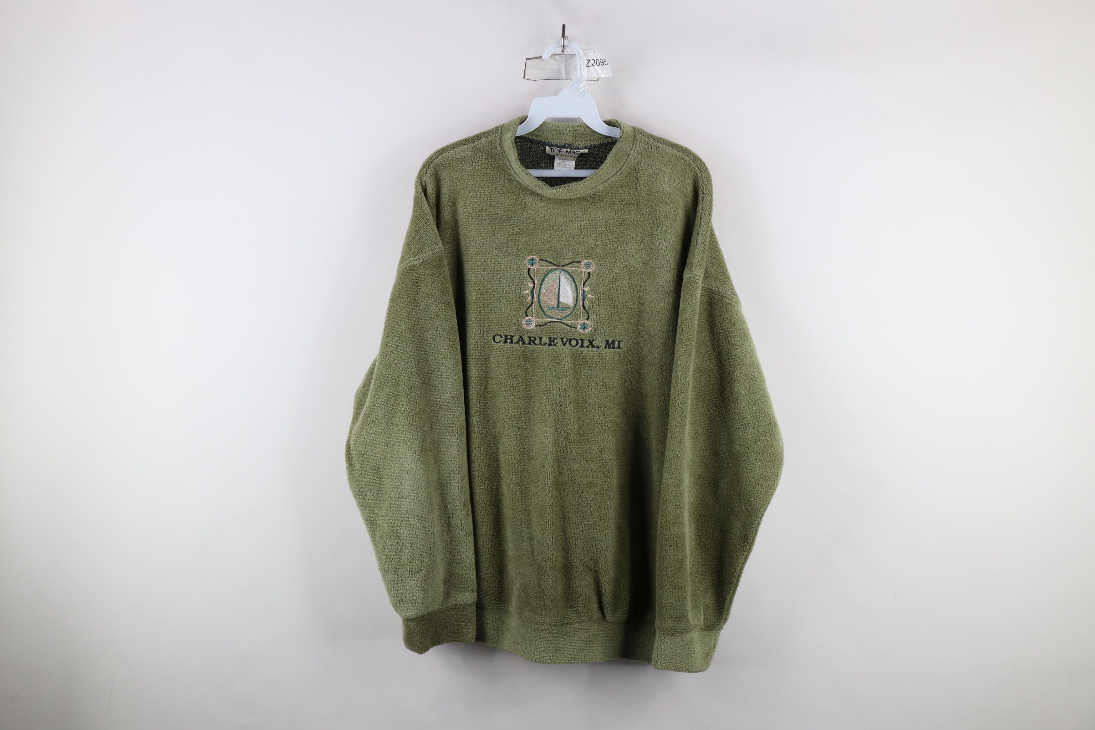 Vintage Vintage 90s Streetwear Michigan Terry Cloth Sweatshirt Size L / US 10 / IT 46 - 1 Thumbnail