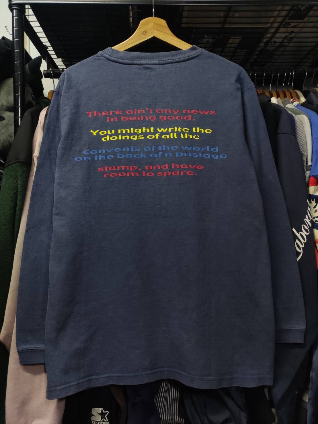Diamond Head Vtg 00's Diamond Head " News in Being Good " Psychedelic L/S Size US L / EU 52-54 / 3 - 2 Thumbnail