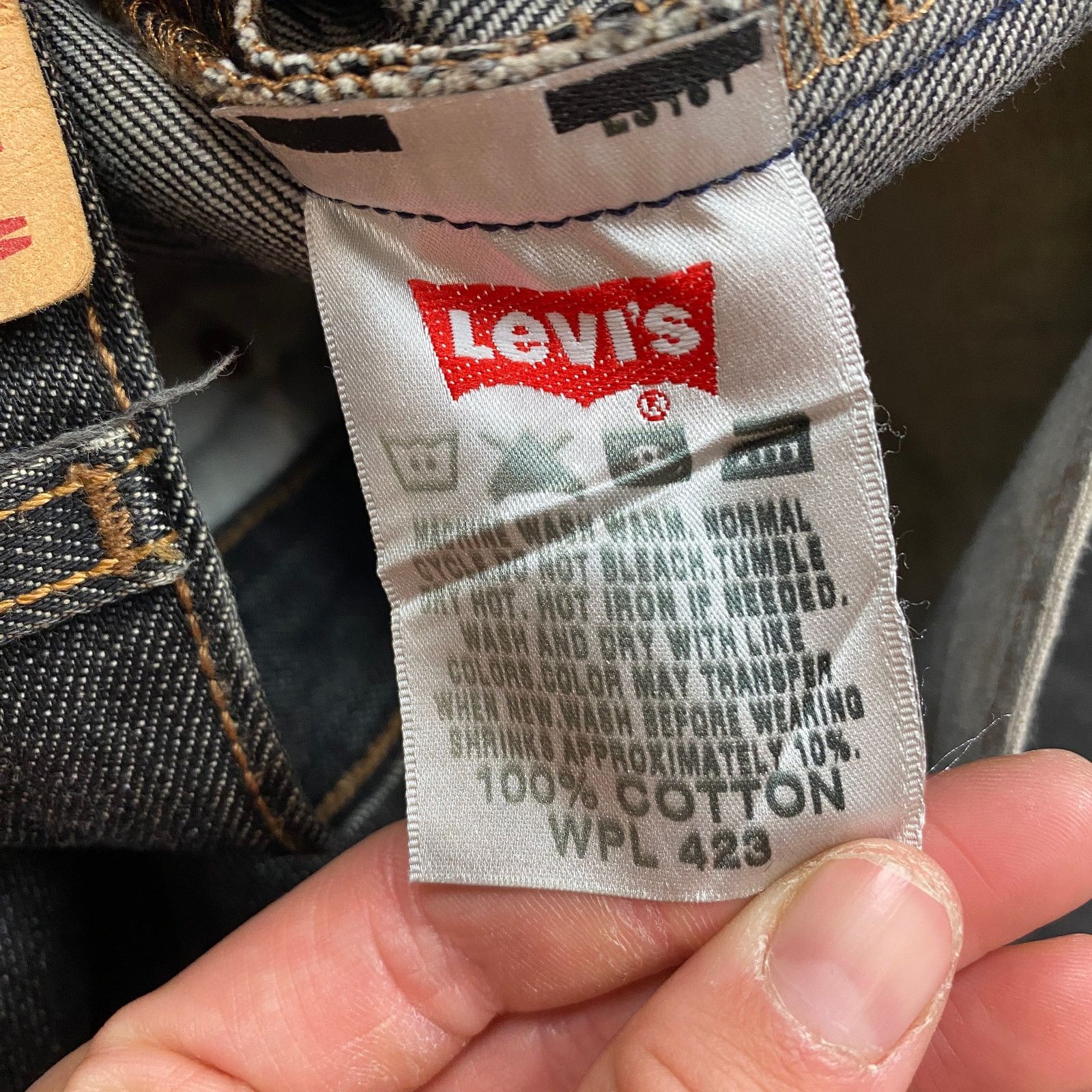 Levi's Levi's 501 XX Black Denim Straight Leg Jeans Men's 34x32 Y2K Size US 34 / EU 50 - 9 Thumbnail