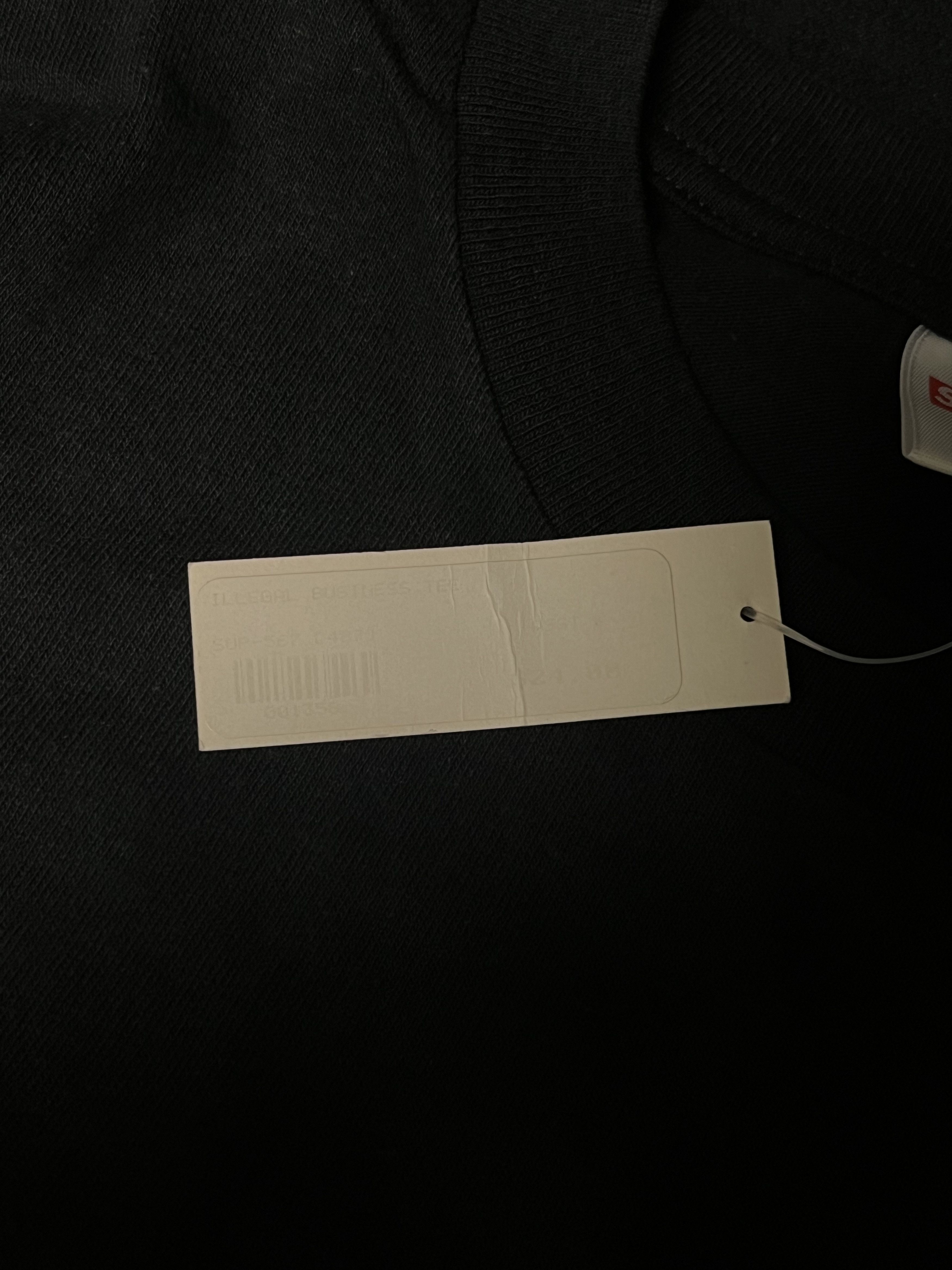 Supreme Supreme Illegal Business Controls America Black Tee Size US XL / EU 56 / 4 - 9 Thumbnail