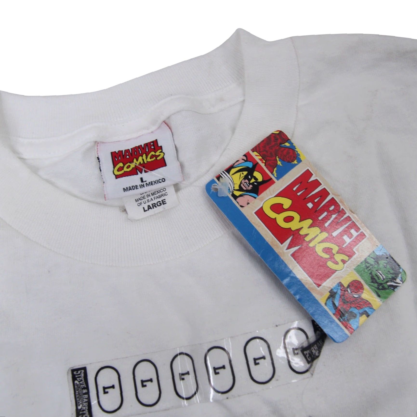 Vintage VINTAGE Marvel Comics Fantastic 4 T-Shirt Mens Large White Graphic NWT Size US L / EU 52-54 / 3 - 4 Thumbnail