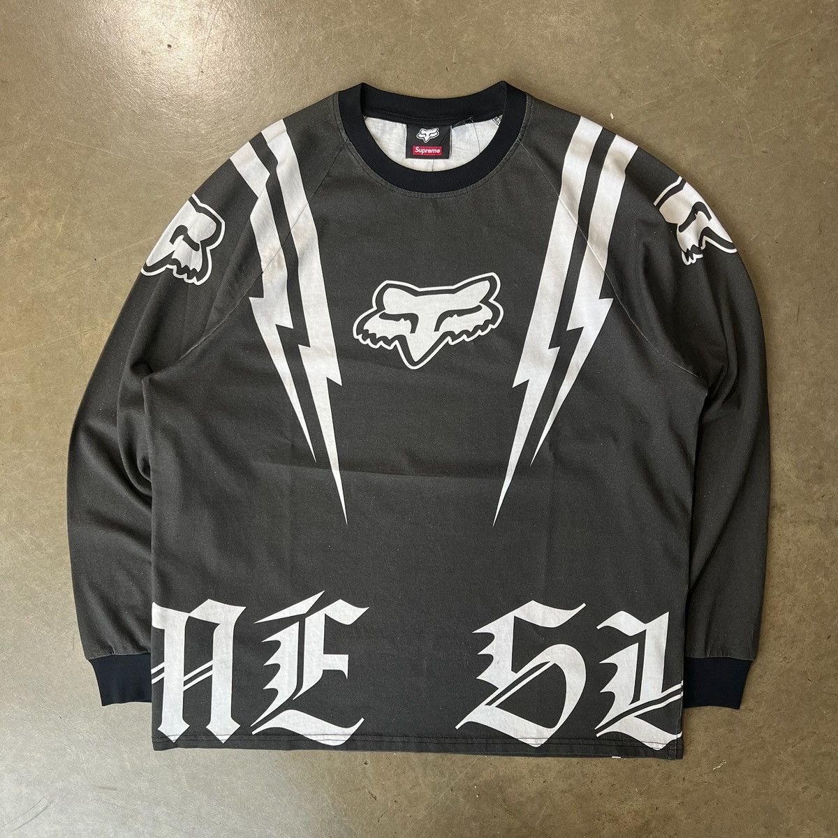 Supreme Supreme/Fox Racing L/S Top ‘Black’ | Grailed