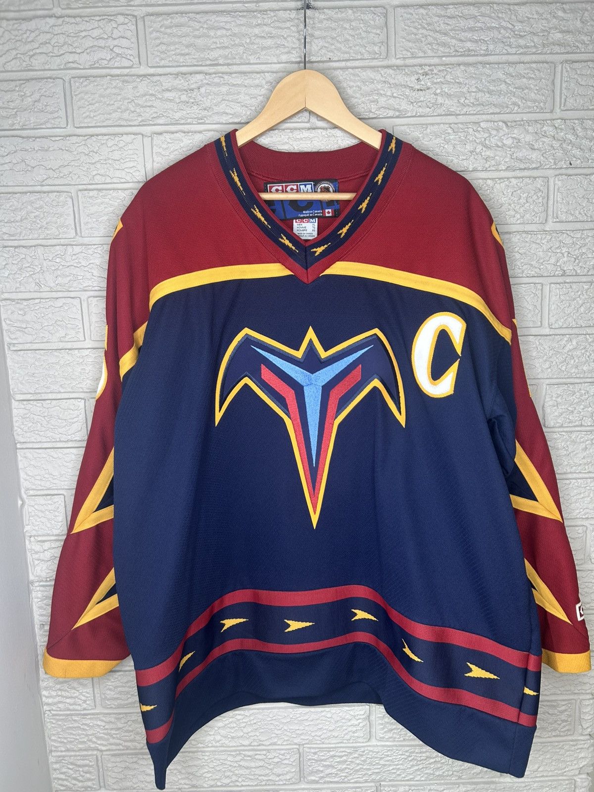 Ccm Vintage CCM Atlanta Thrashers Dany Heatley NHL Jersey Size US XL / EU 56 / 4 - 1 Thumbnail