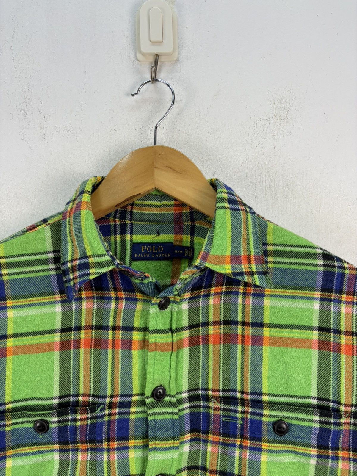 Polo Ralph Lauren Polo Ralph Lauren Flannel Shirt Button Up Size US M / EU 48-50 / 2 - 2 Thumbnail