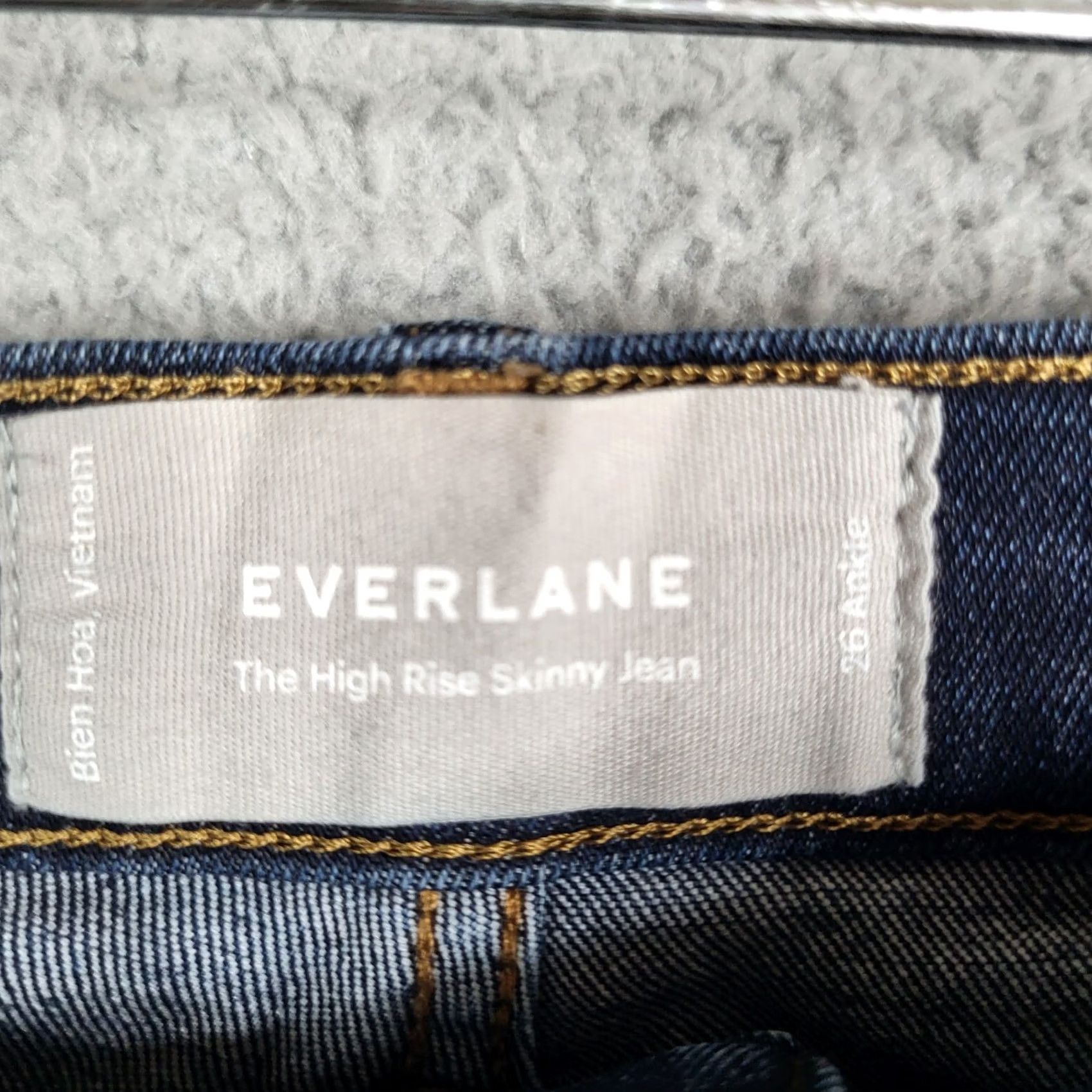 Everlane Everlane Jeans The High Rise Skinny Jean Ankle blue Size 26 Denim Cotton/spandex Regular Dark blue Womens Boys? Size 26" / US 2 / IT 38 - 3 Thumbnail