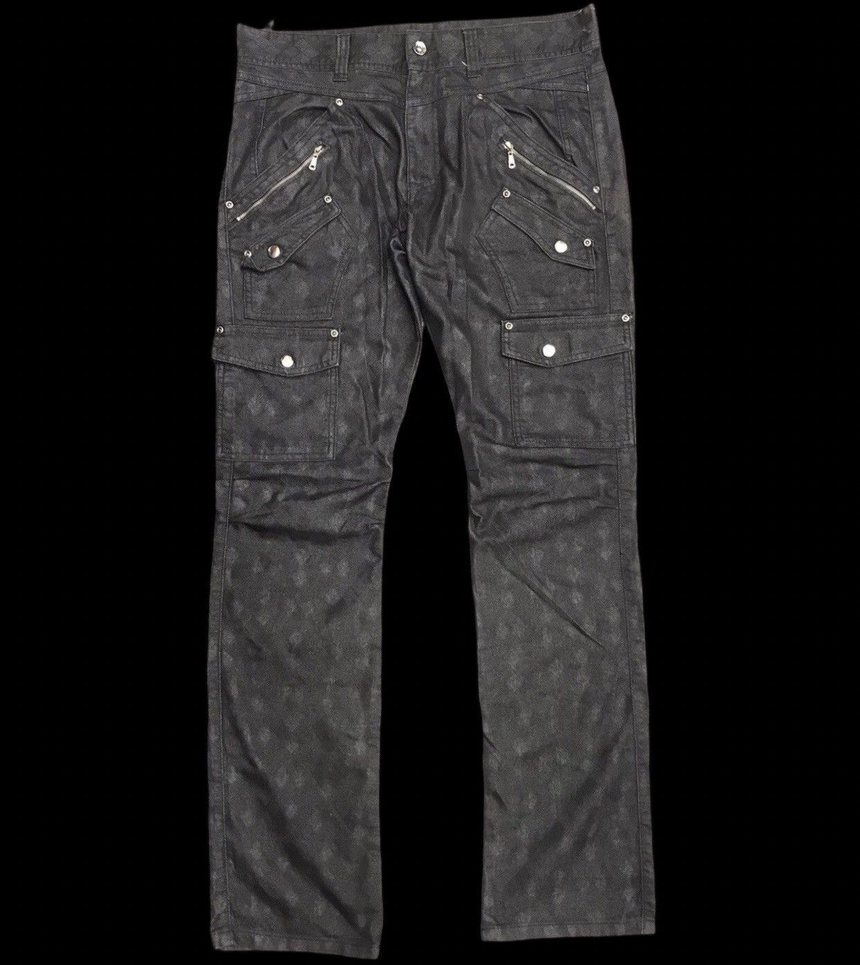 Japanese Brand semanticdesign Multipockets Artisanal Pattern Cargo Pant Size US 34 / EU 50 - 1 Thumbnail
