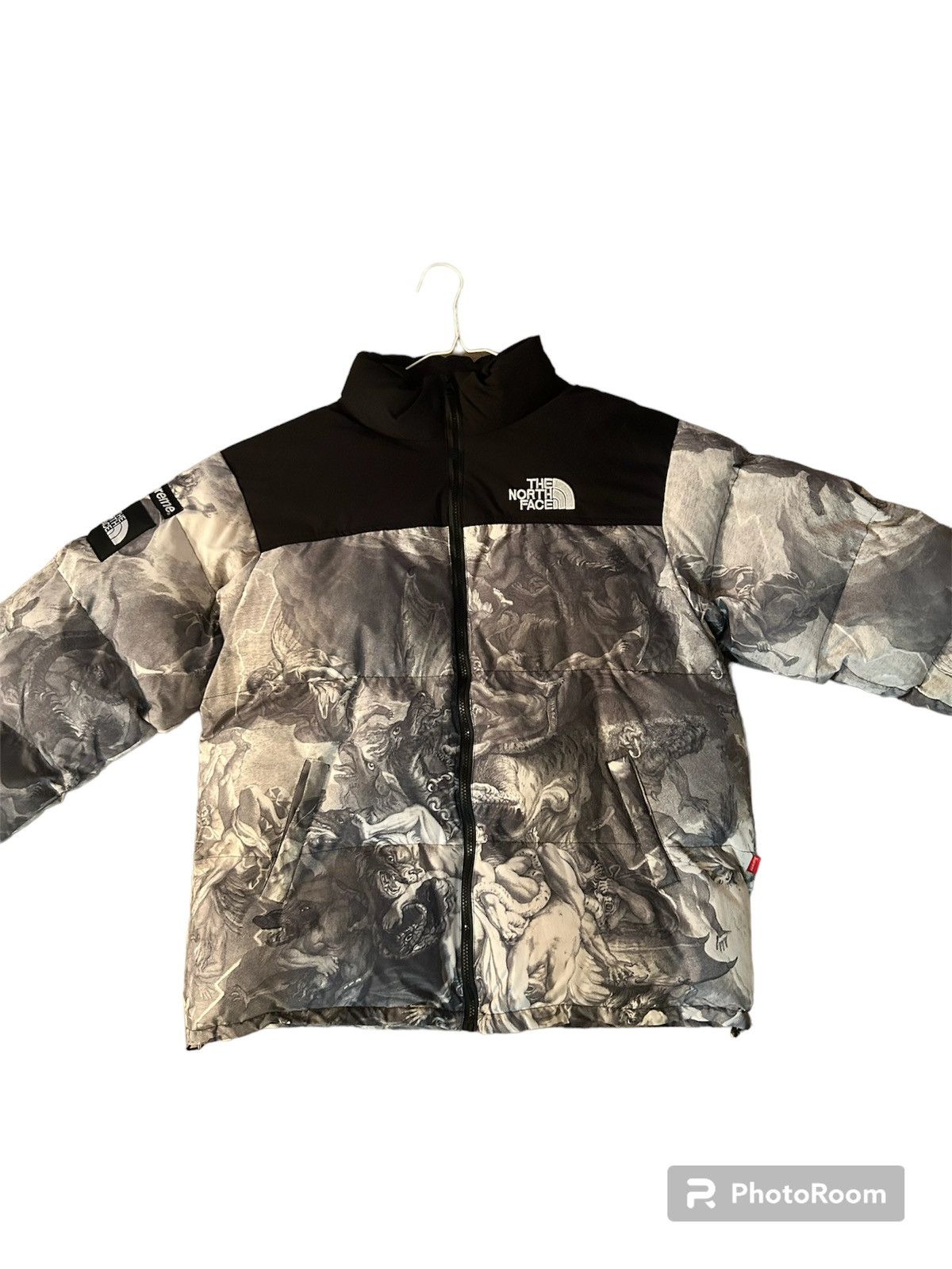image of Supreme Northface Nuptse in Offwhite, Men's (Size Large)