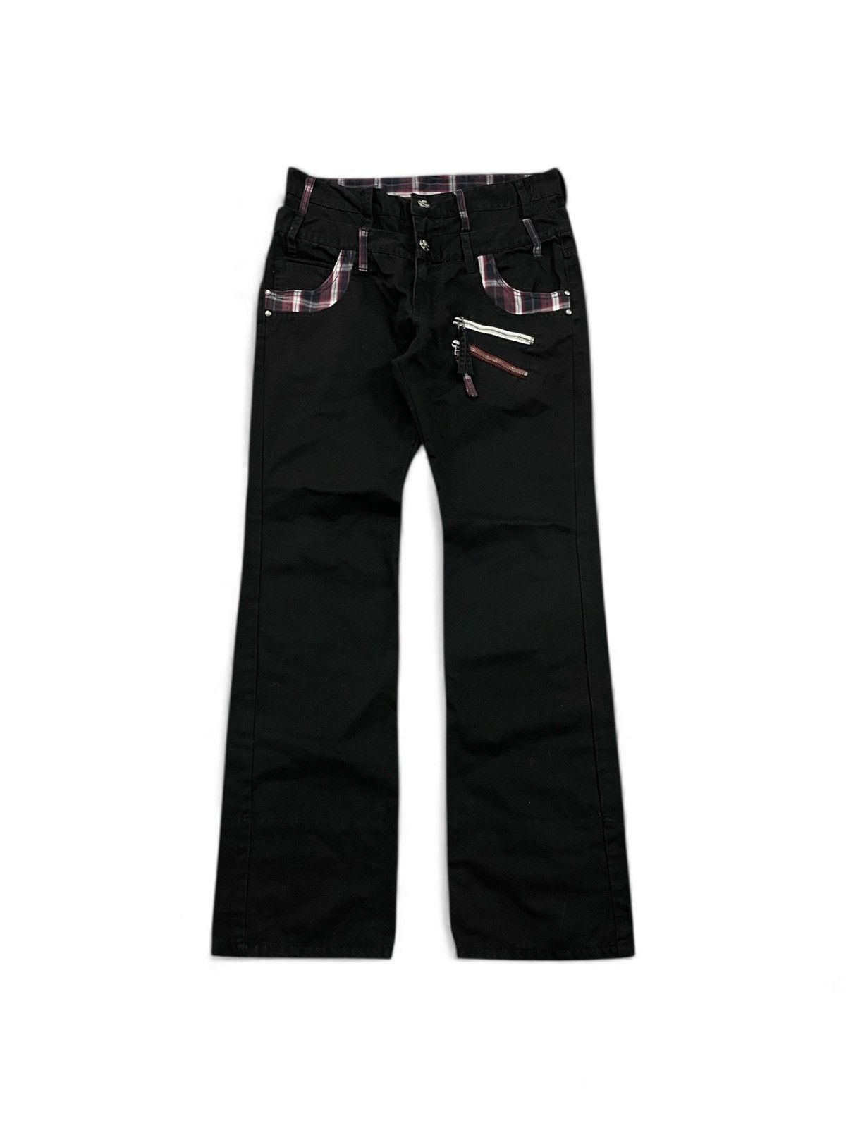 If Six Was Nine Y2K doublefocus flared pants Size US 33 - 2 Thumbnail