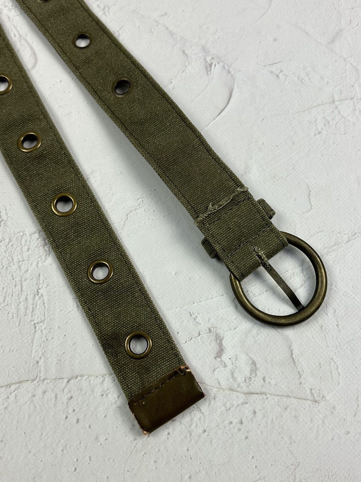 Vintage Vintage Khaki Belt Size 32 - 6 Thumbnail