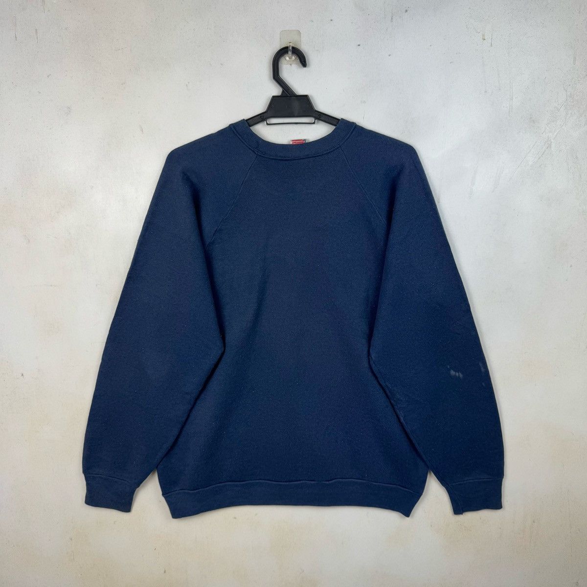 Fruit Of The Loom × Vintage Vintage 90s Plain Pullover Sweatshirt Size US L / EU 52-54 / 3 - 4 Thumbnail