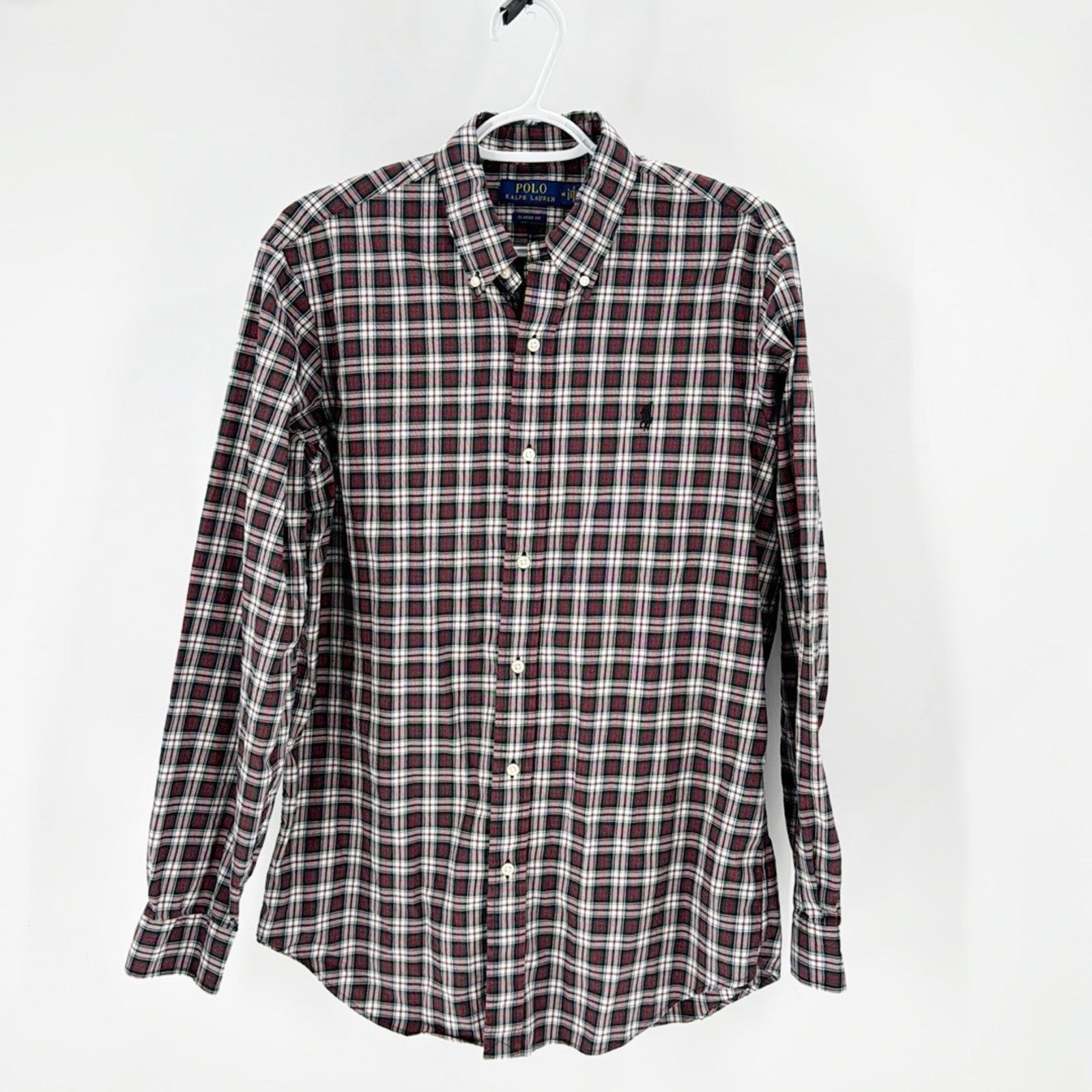 Polo Ralph Lauren Polo Ralph Lauren Classic Fit Plaid Twill button down Shirt Size US M / EU 48-50 / 2 - 1 Thumbnail
