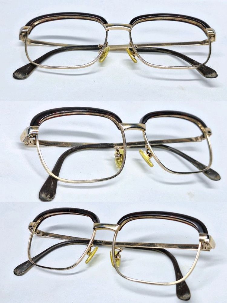 Other VINTAGE 1980s No.5117 Browline Glasses 50mm Gold Edition Size ONE SIZE - 8 Thumbnail
