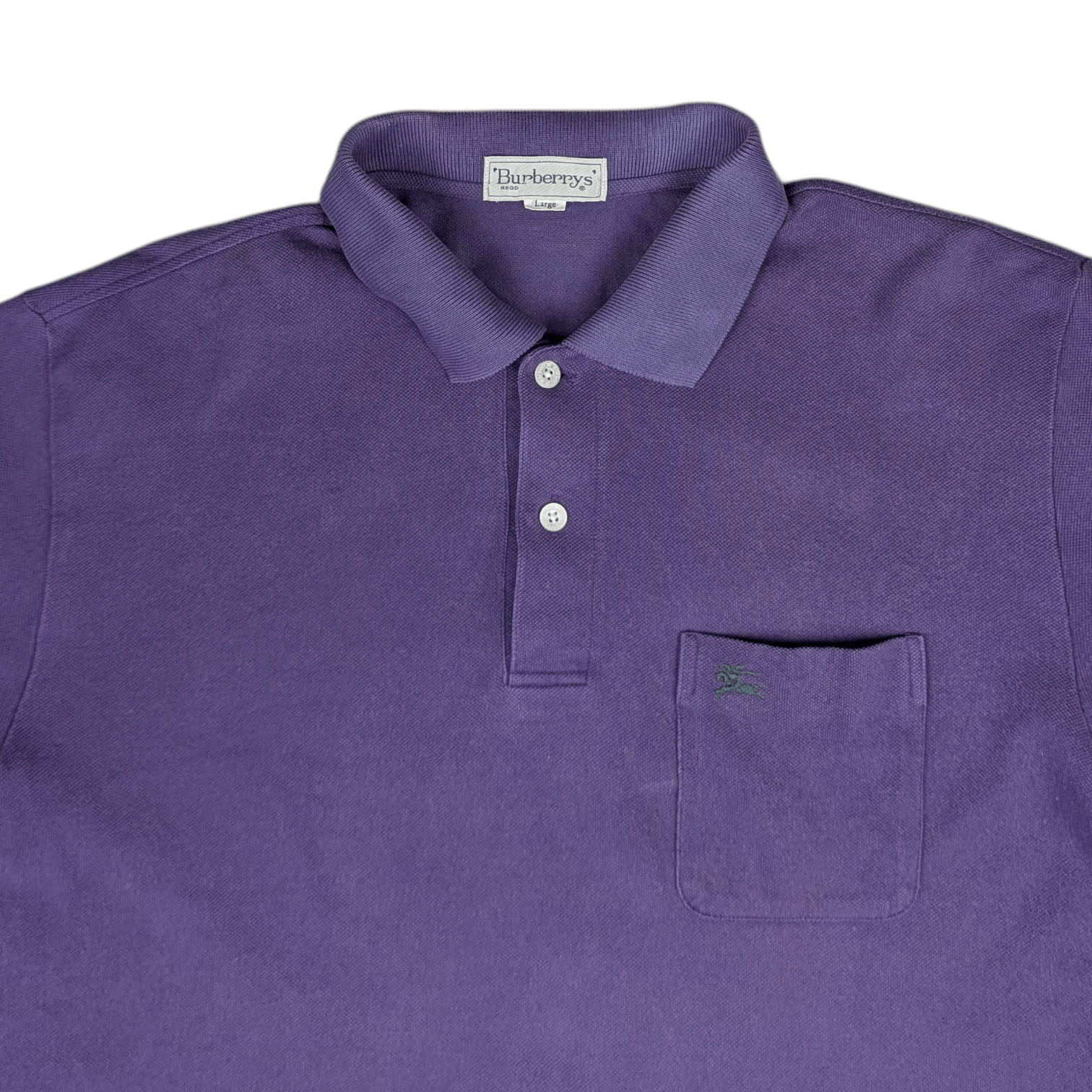 Burberry Vintage 90's BURBERRYS British Football Hoologan Polo Shirt Size US M / EU 48-50 / 2 - 5 Thumbnail