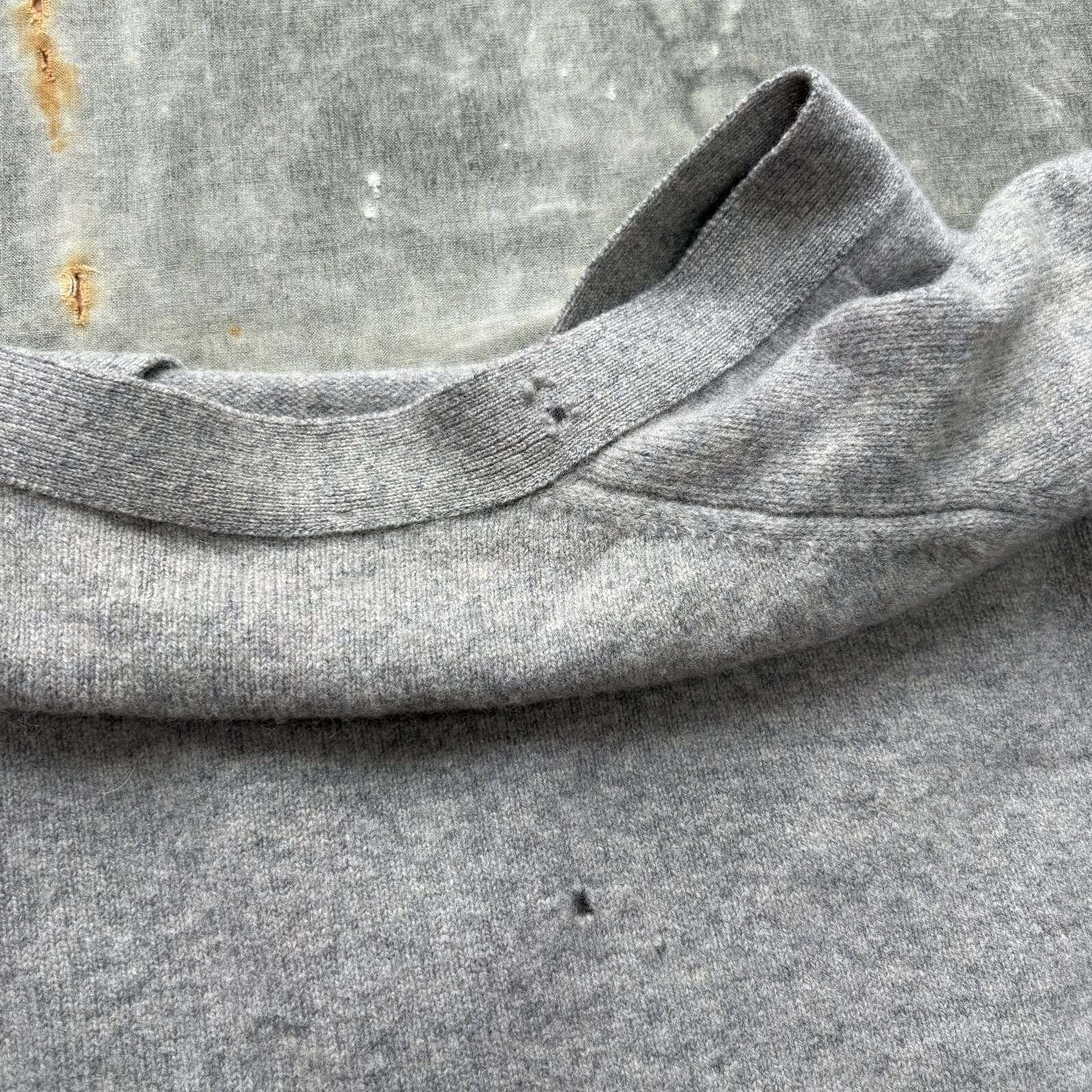 Pringle Of Scotland Vintage 70s Pringle Of Scotland Wool Gray Sweater Cardigan Size US XL / EU 56 / 4 - 7 Thumbnail