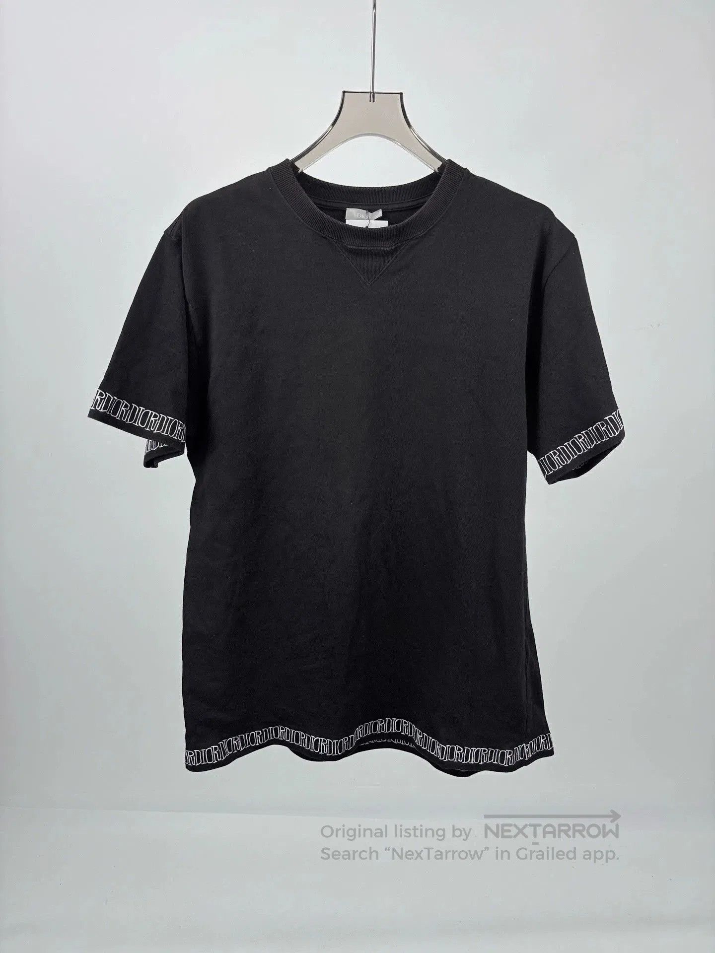 Dior black dior short sleeve logo t-shirt. Size US XL / EU 56 / 4 - 1 Thumbnail