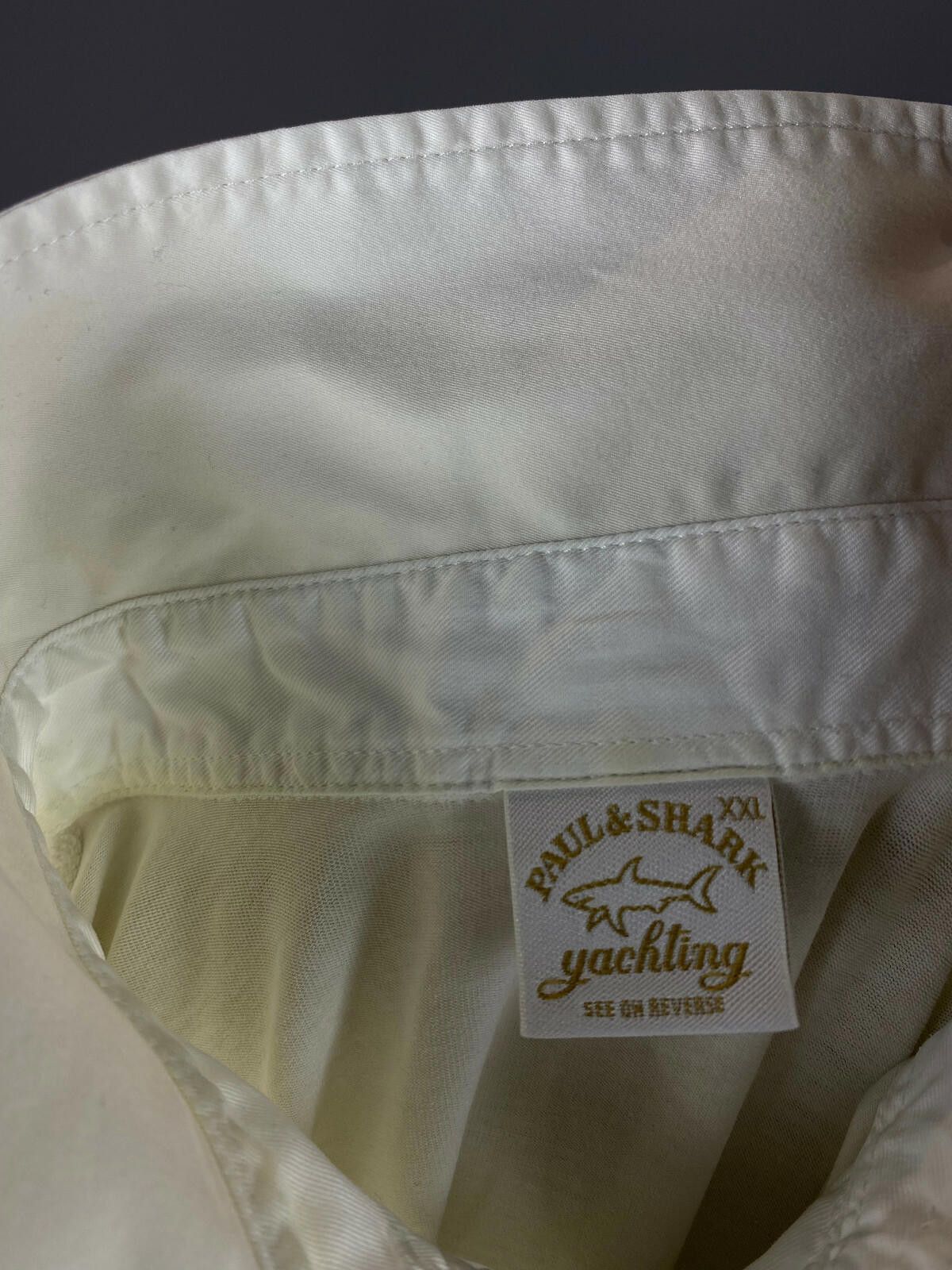 Paul & Shark Paul & Shark White Cotton Blend Blouse Shirt Size XXL Size XXL / US 16-18 / IT 52-54 - 8 Thumbnail