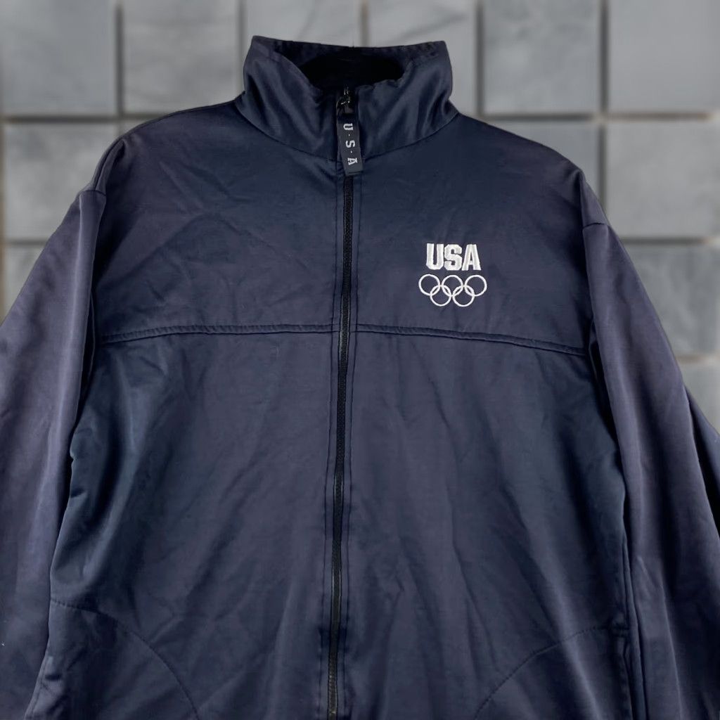 Vintage VINTAGE United States Olympic Committee Jacket Mens L Blue Track Full Zip Olympics Logo Size US L / EU 52-54 / 3 - 1 Thumbnail